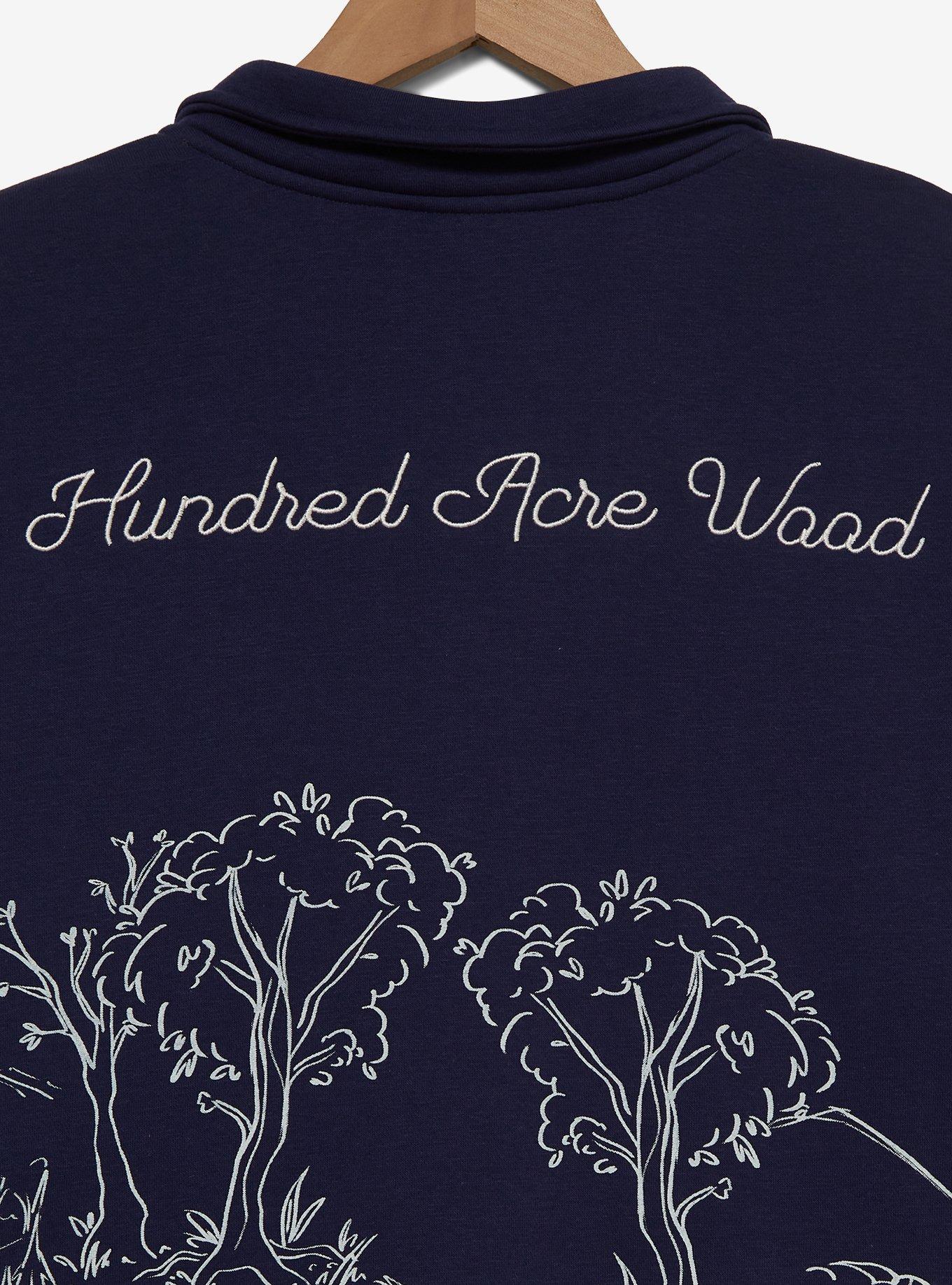 Disney Winnie the Pooh Bridge Scenic Quarter Zip Jacket — BoxLunch Exclusive, NAVY, alternate