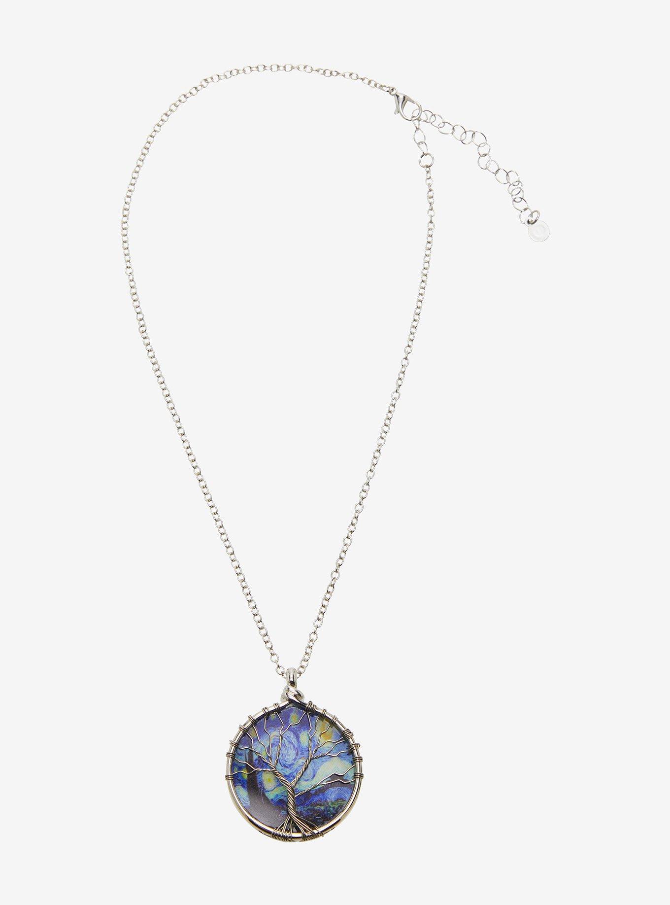 Thorn & Fable Starry Night Tree Of Life Necklace, , hi-res