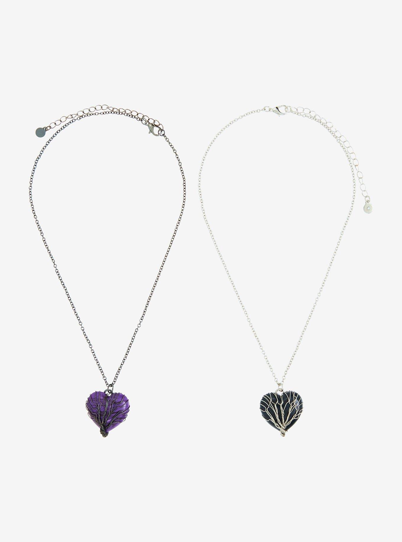 Thorn & Fable Tree Of Life Heart Best Friend Necklace Set, , hi-res