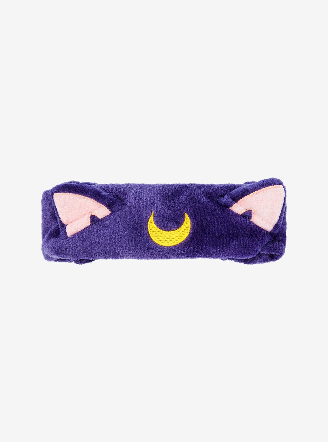 The Creme Shop Pretty Guardian Sailor Moon Luna Plush Spa Headband, , alternate