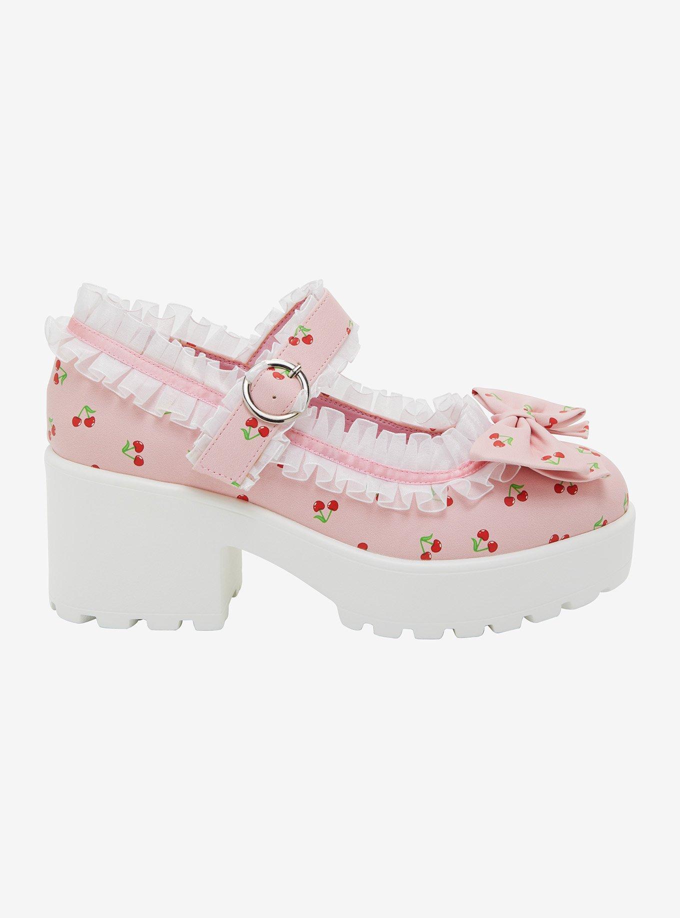Koi Pink Tira Cherry Mary Janes, , hi-res