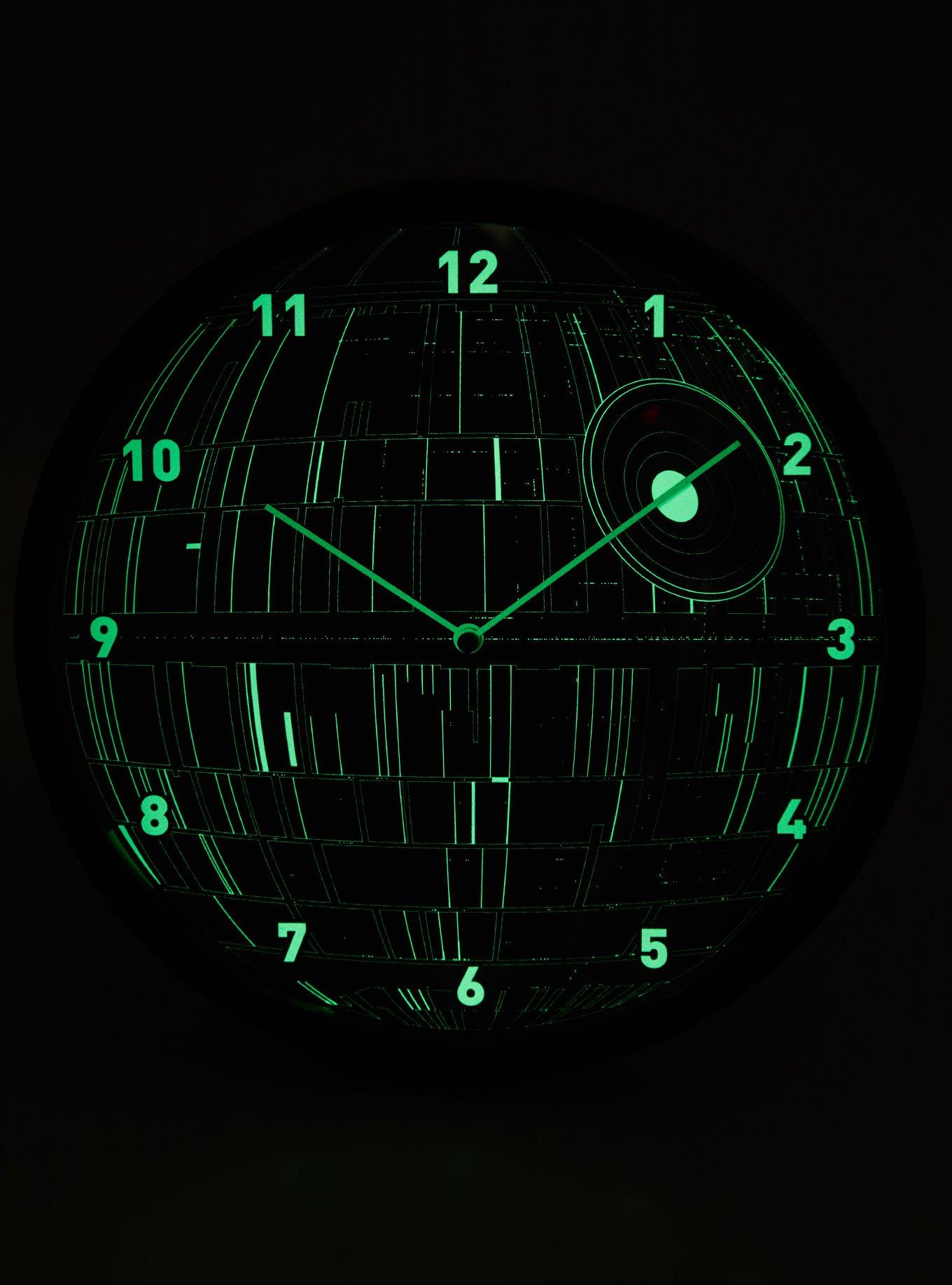 Star Wars Death Star Glow-in-the-Dark Clock, , alternate