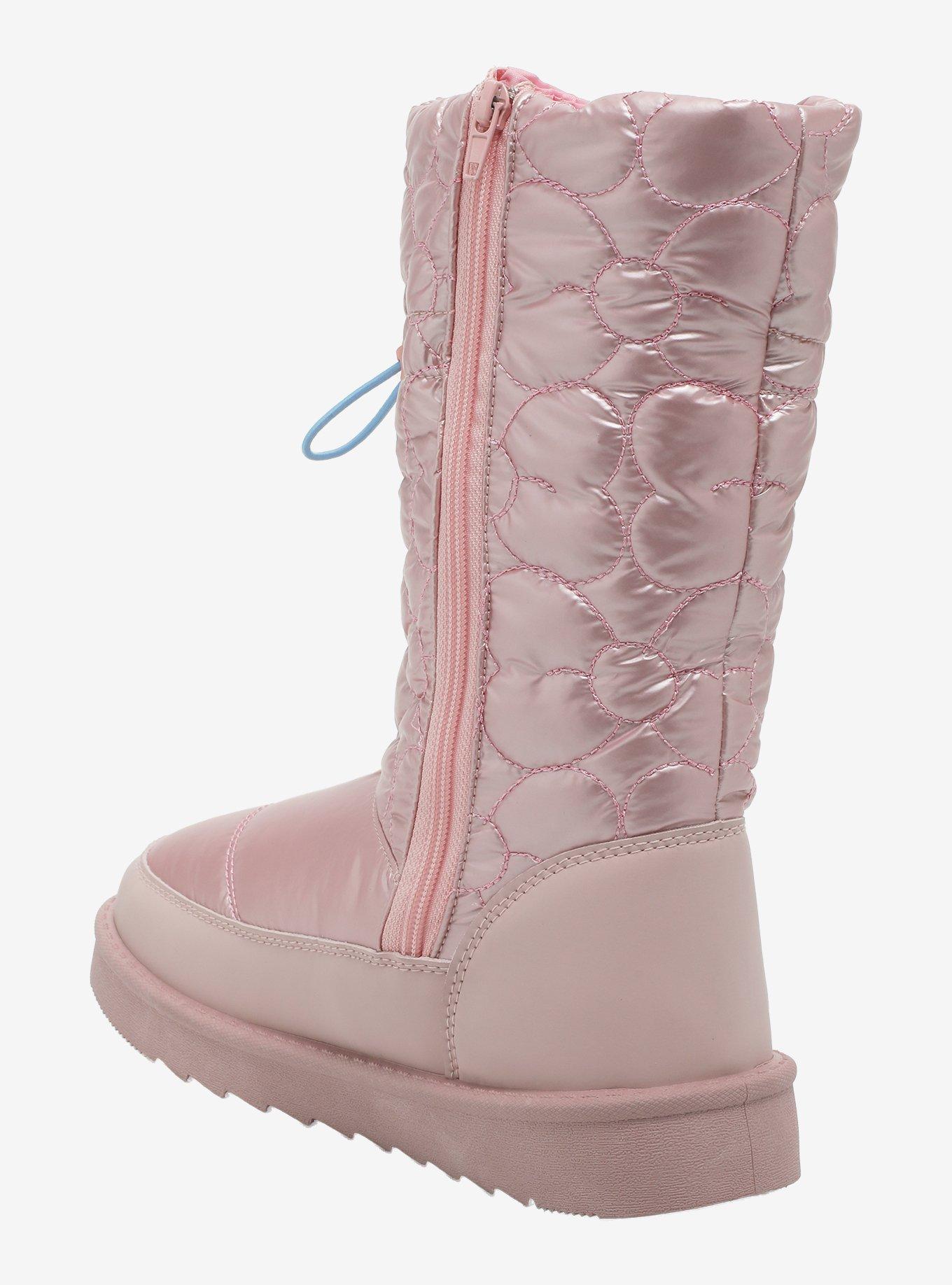 My Melody Bow Pink Puffer Boots, MULTI, alternate