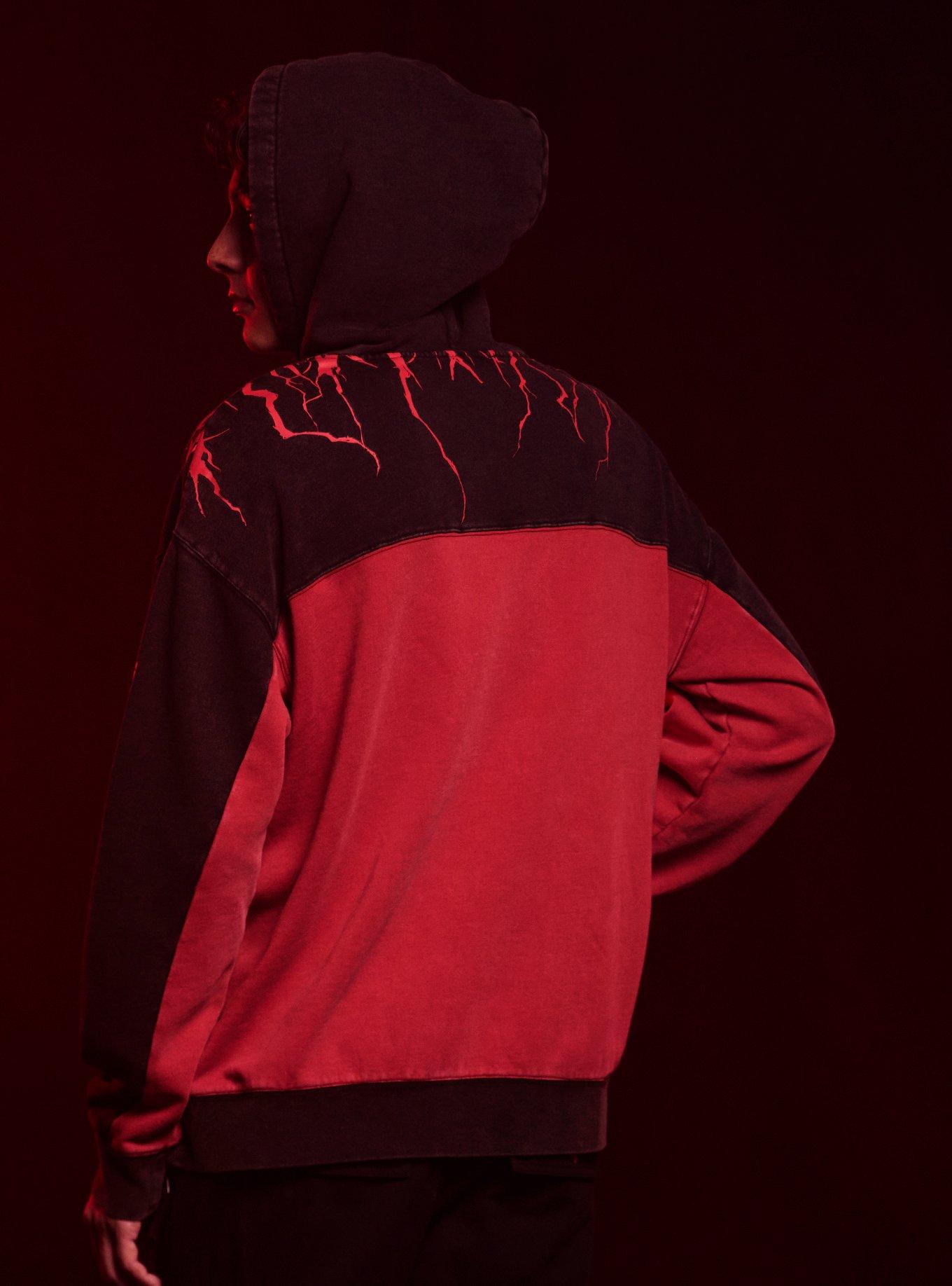 Our Universe Star Wars Revenge Of The Sith Duel Color-Block Hoodie, RED, alternate