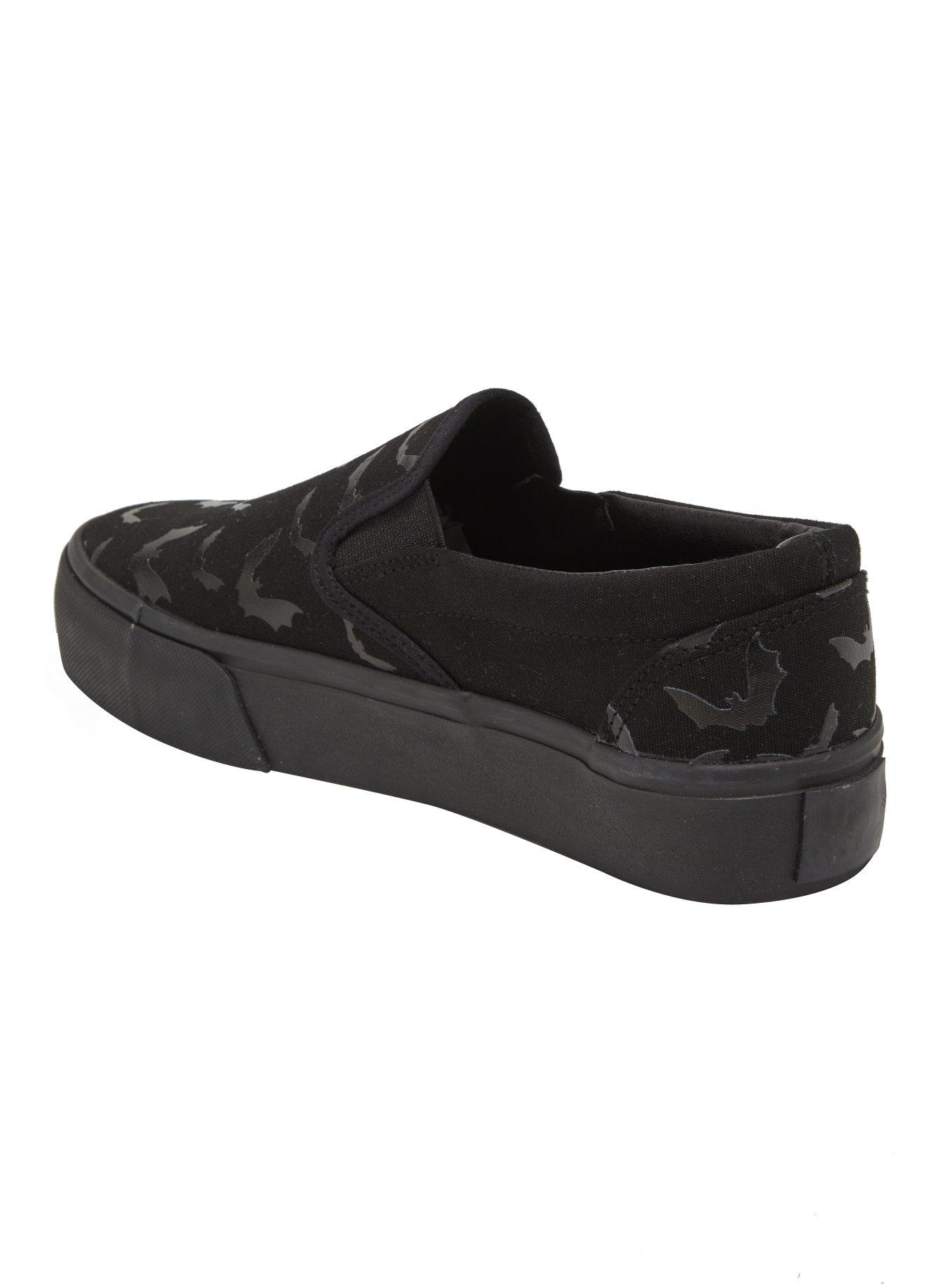 YRU Black Bat Slip-On Sneakers, MULTI, alternate