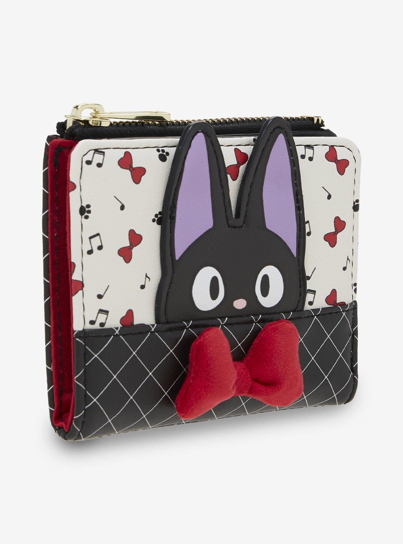 Her Universe Studio Ghibli® Kiki's Delivery Service Jiji Icons 3D Bow Mini Wallet, , hi-res