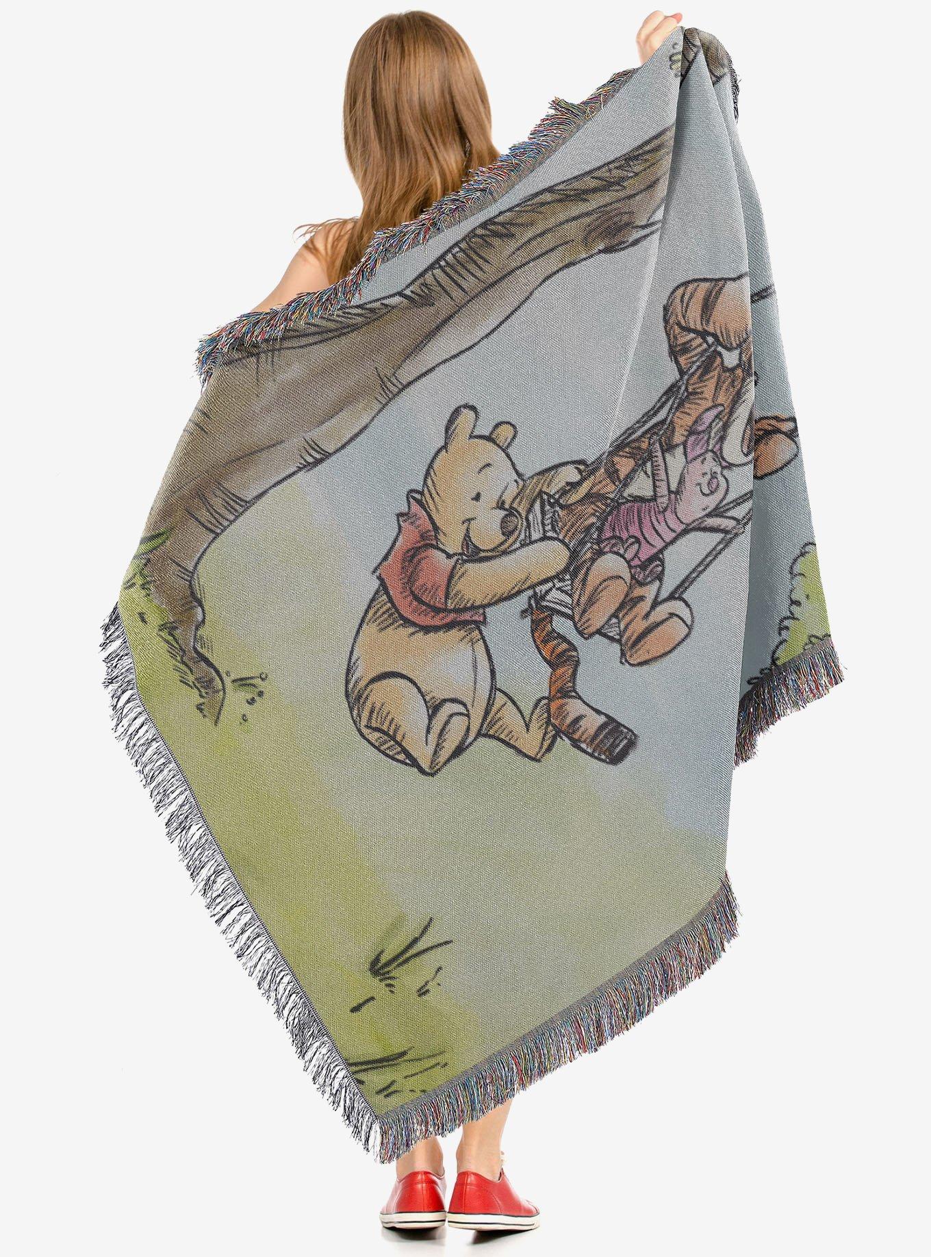 Disney Winnie the Pooh Having Fun Tapestry Throw, , alternate