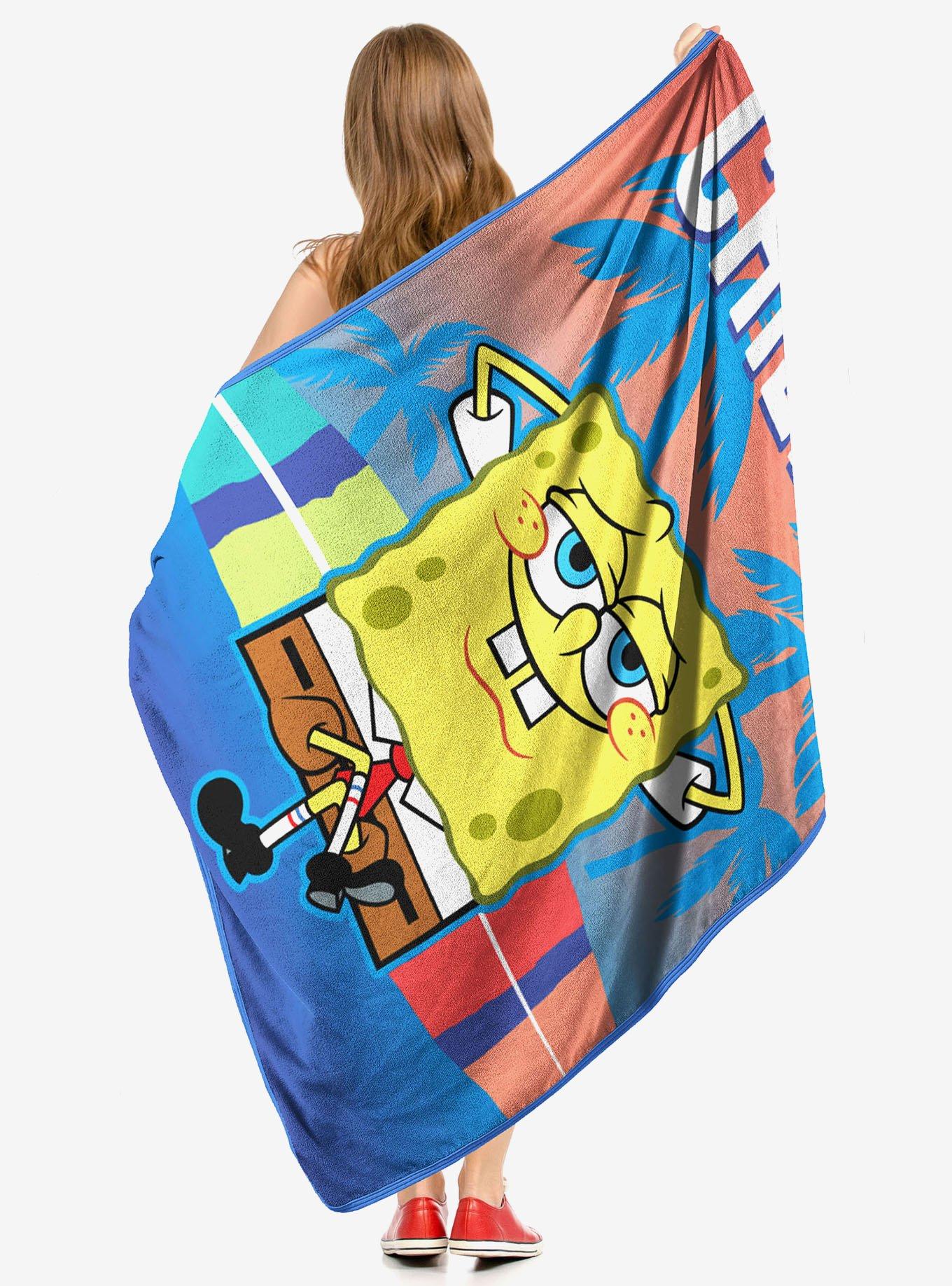 SpongeBob SquarePants Chillin Micro Raschel Throw, , alternate