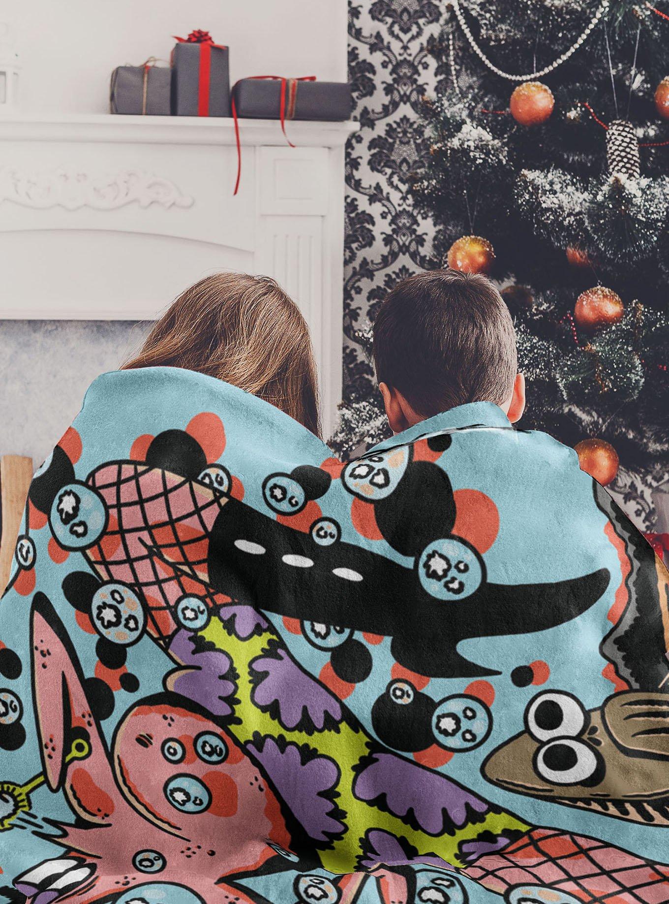 SpongeBob SquarePants Dance Patrick Micro Raschel Throw, , alternate