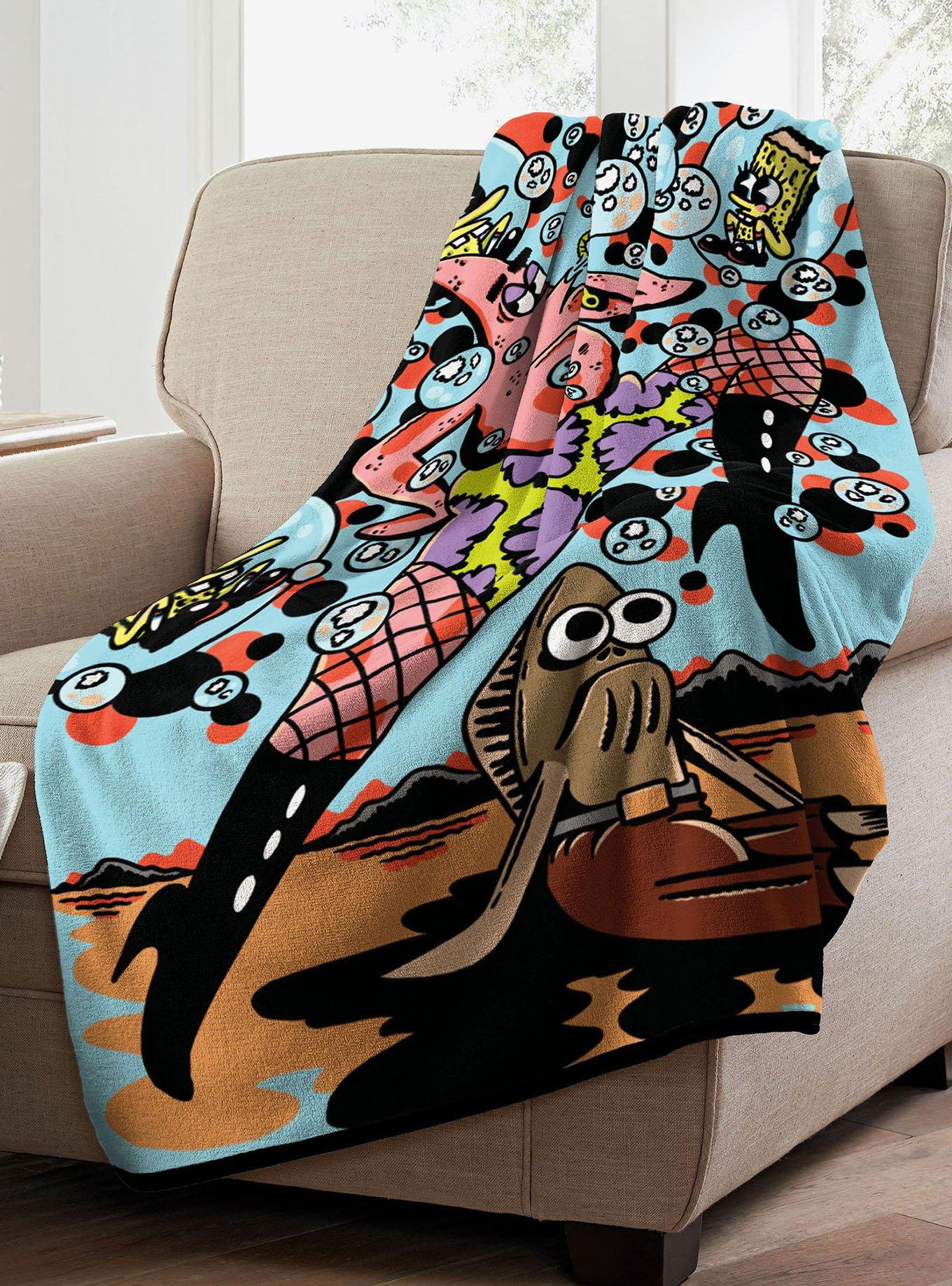 SpongeBob SquarePants Dance Patrick Micro Raschel Throw, , alternate