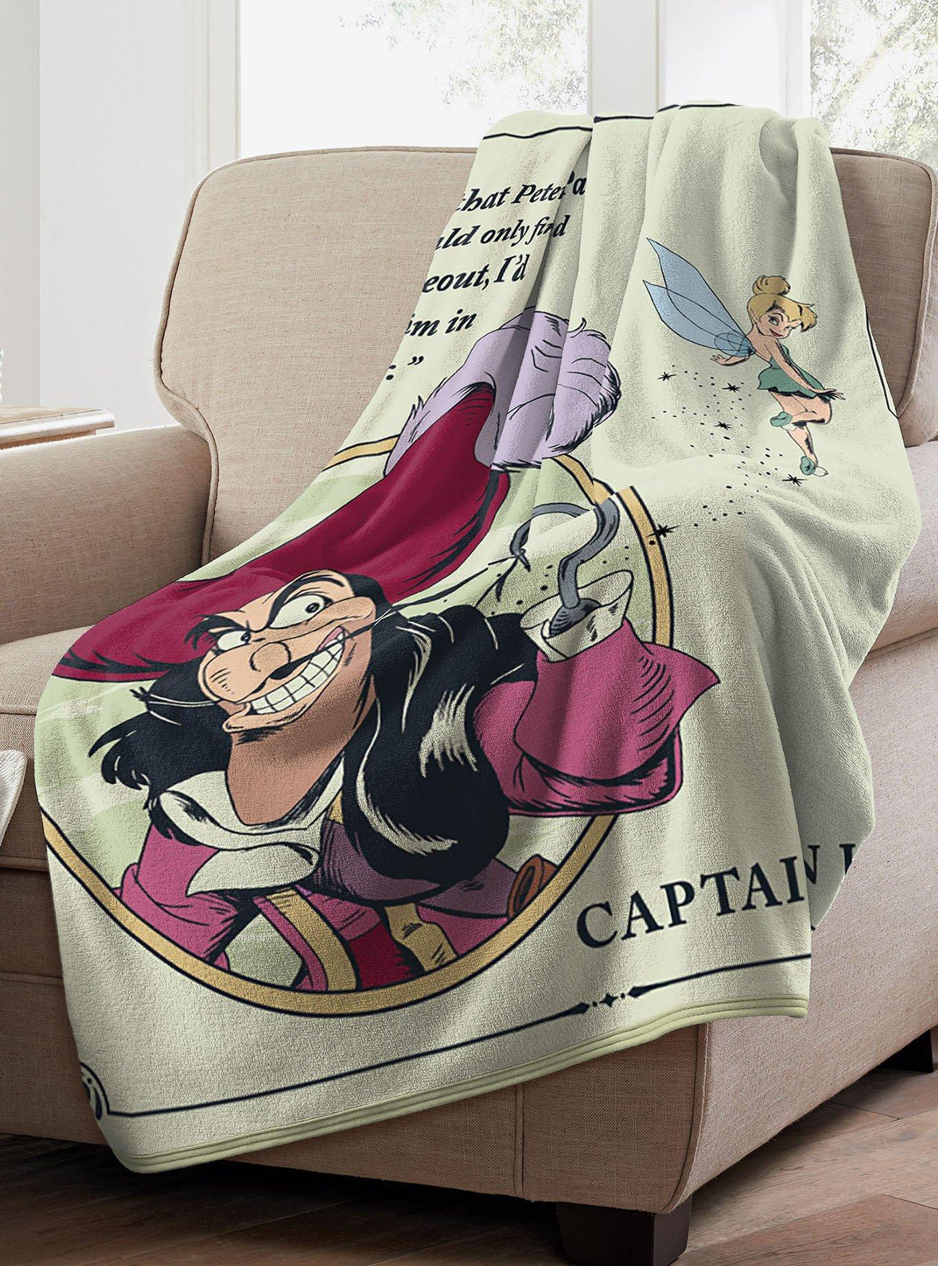 Disney Peter Pan Tinks Betrayal Micro Raschel Throw, , alternate