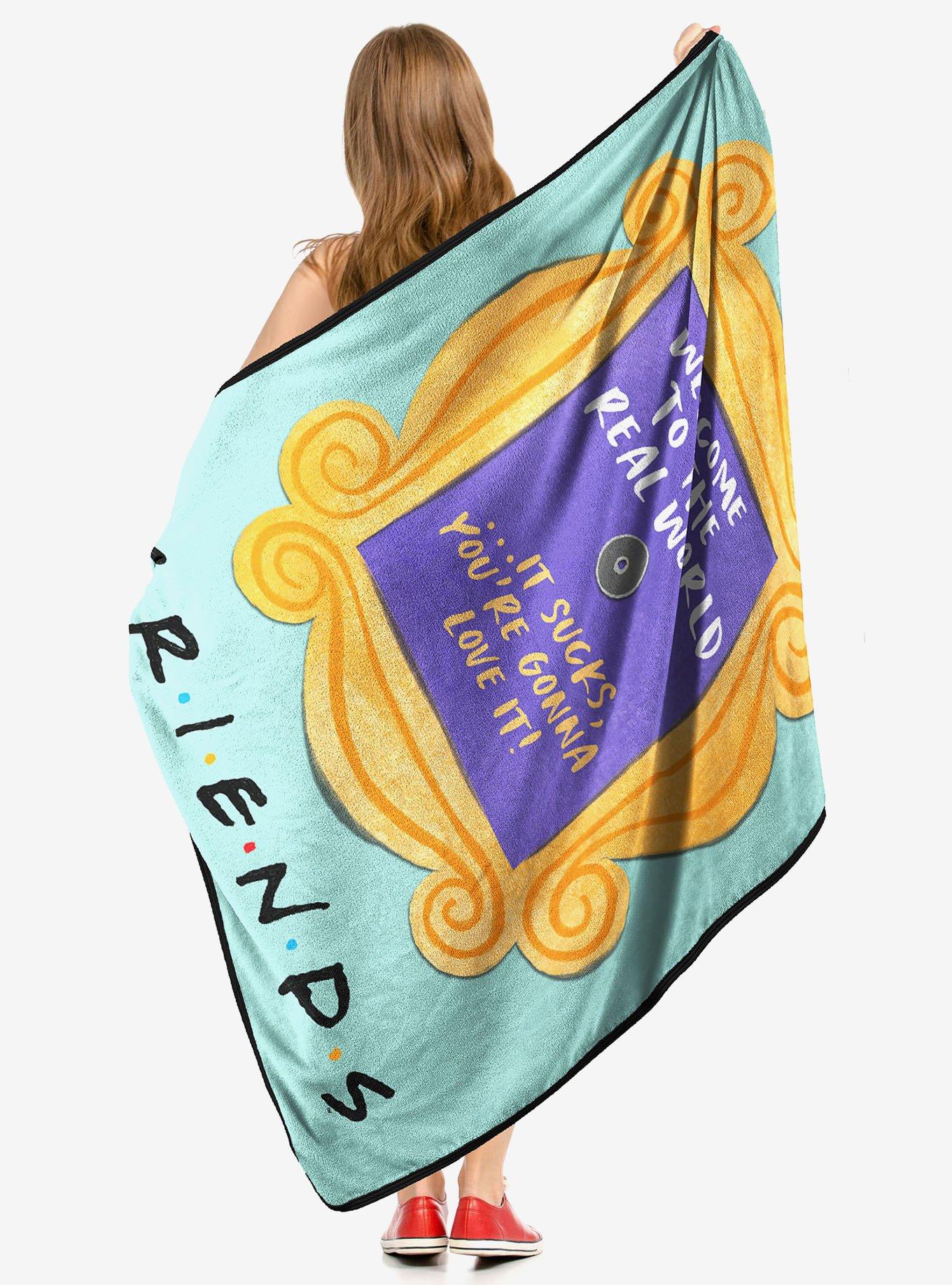 Friends Real World Sucks Micro Raschel Throw, , alternate - view 5