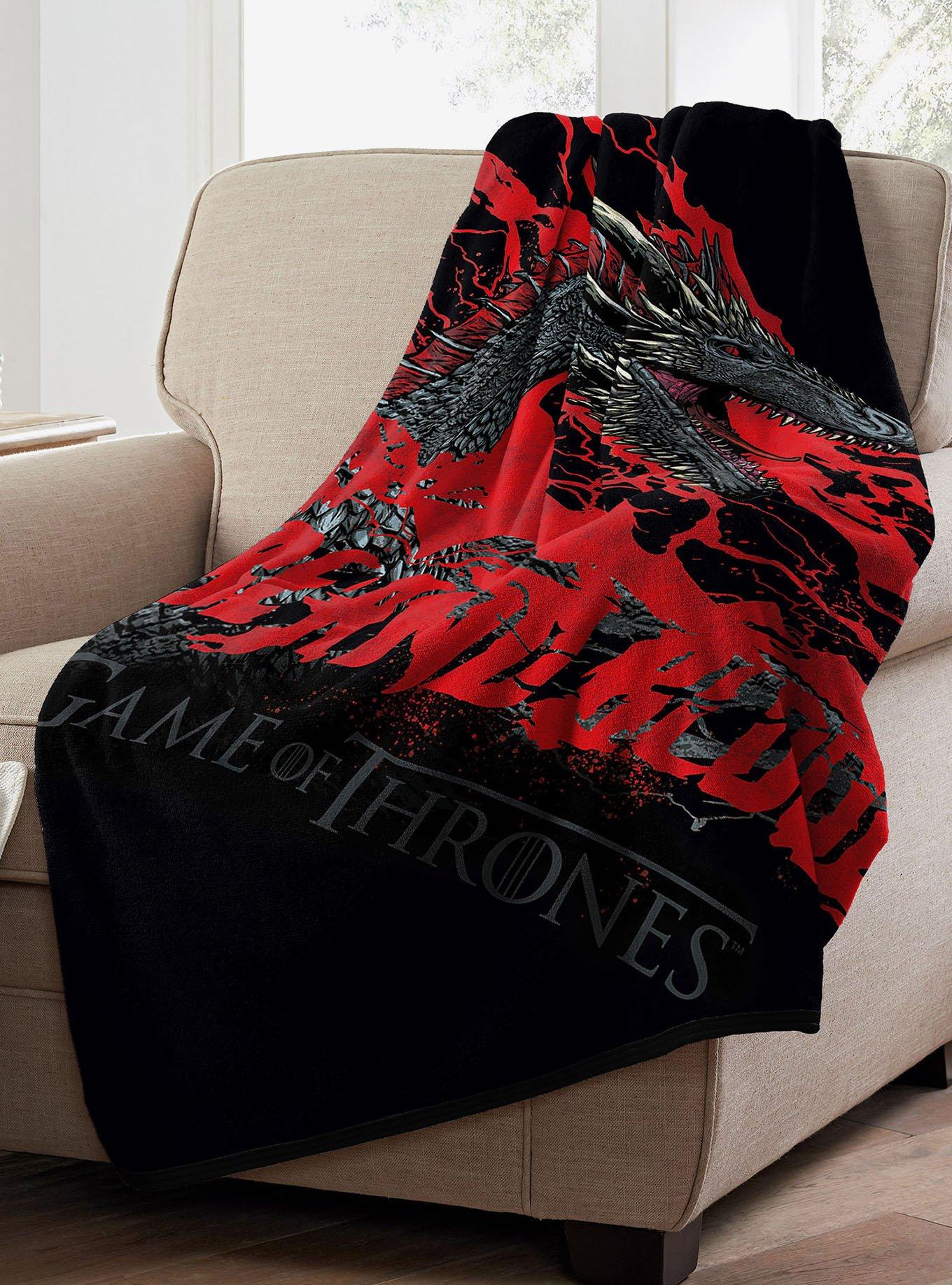 Game of Thrones Fire And Blood Micro Raschel Throw, , alternate