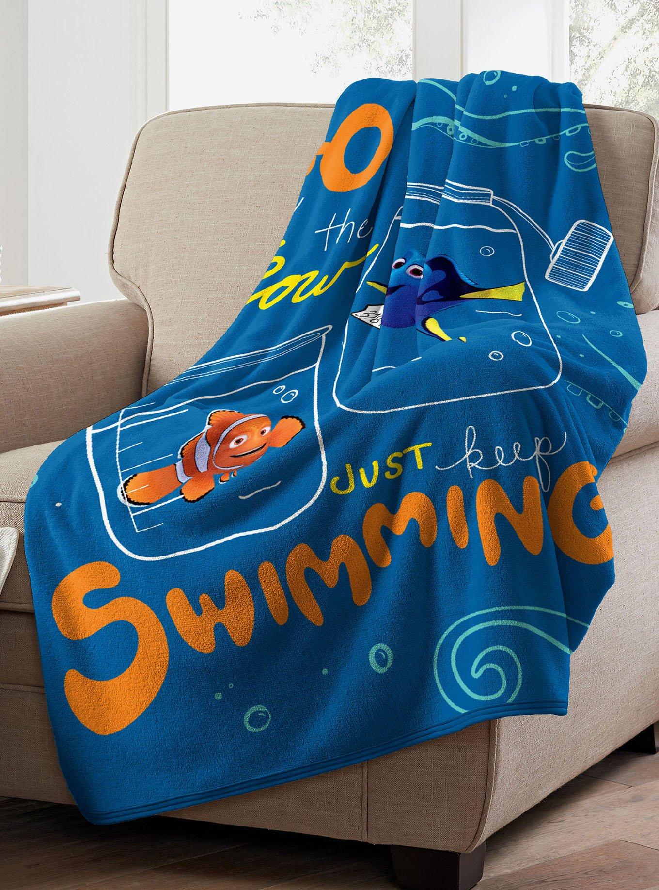 Disney Pixar Finding Nemo With The Flow Micro Raschel Throw, , alternate