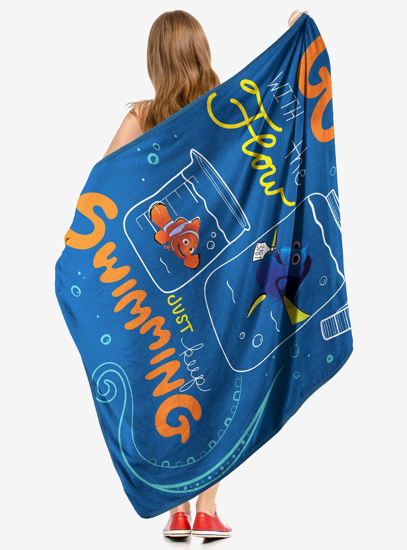 Disney Pixar Finding Nemo With The Flow Micro Raschel Throw, , alternate