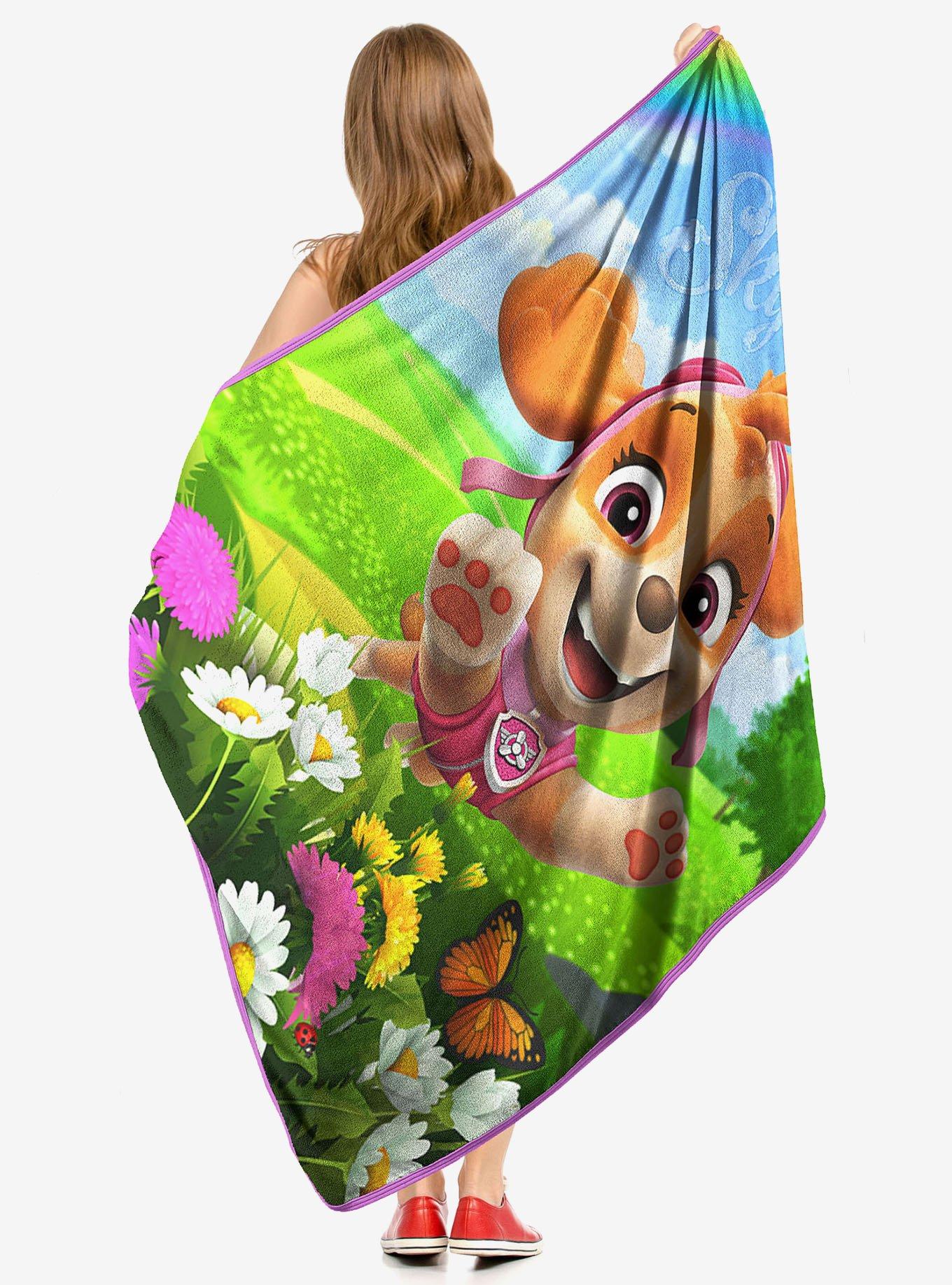 Paw Patrol Soaring Skye Micro Raschel Throw, , alternate