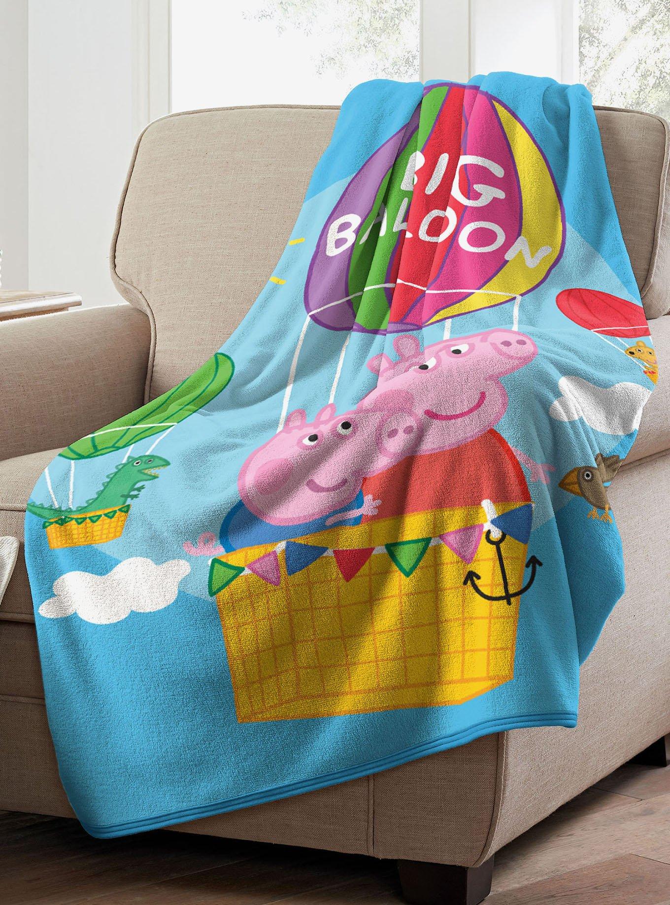 Peppa Pig Big Balloon Micro Raschel Throw, , alternate