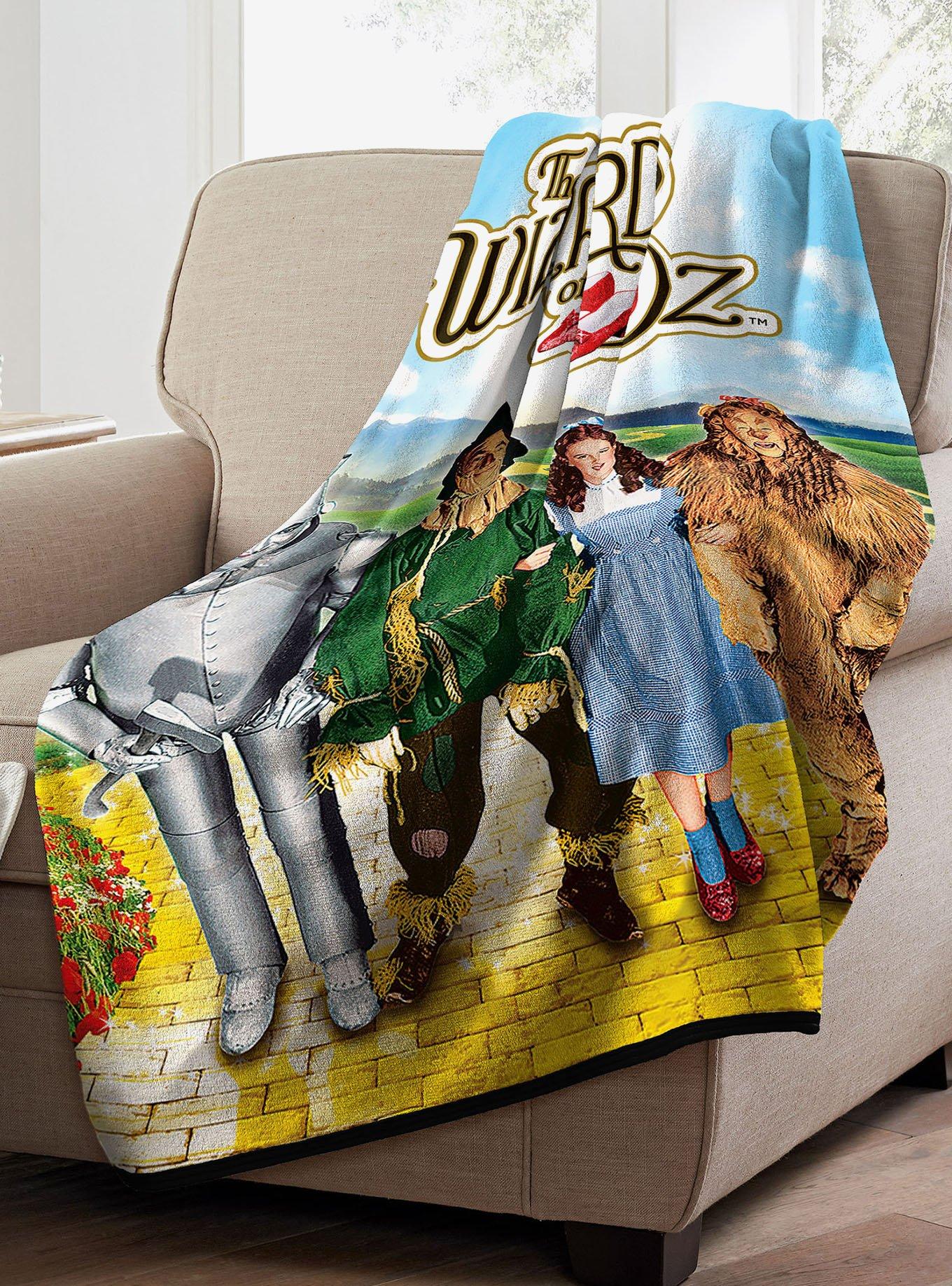 The Wizard of Oz We're Home Micro Raschel Throw