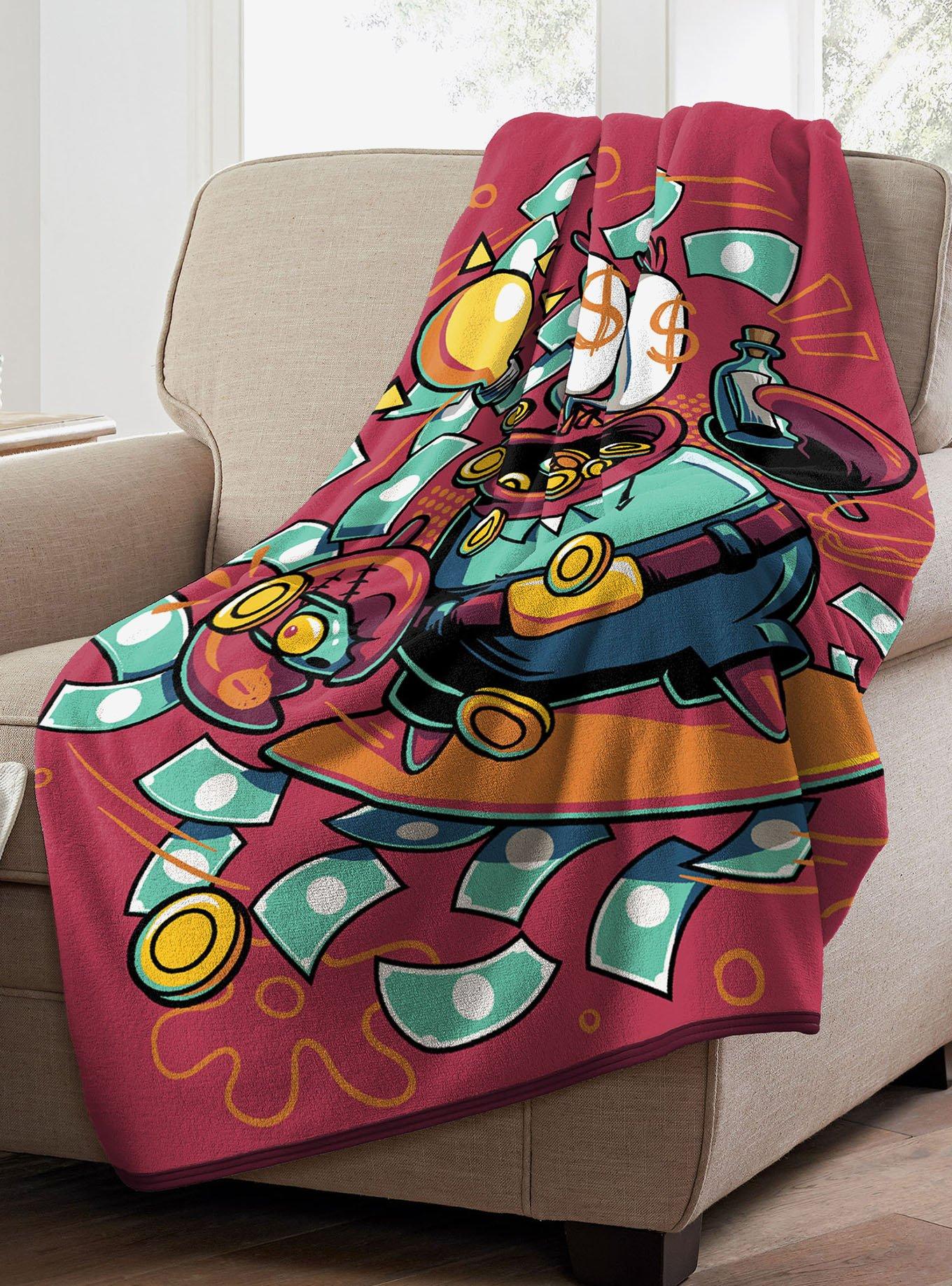 SpongeBob SquarePants Dollar Krabs Micro Raschel Throw, , alternate - view 3