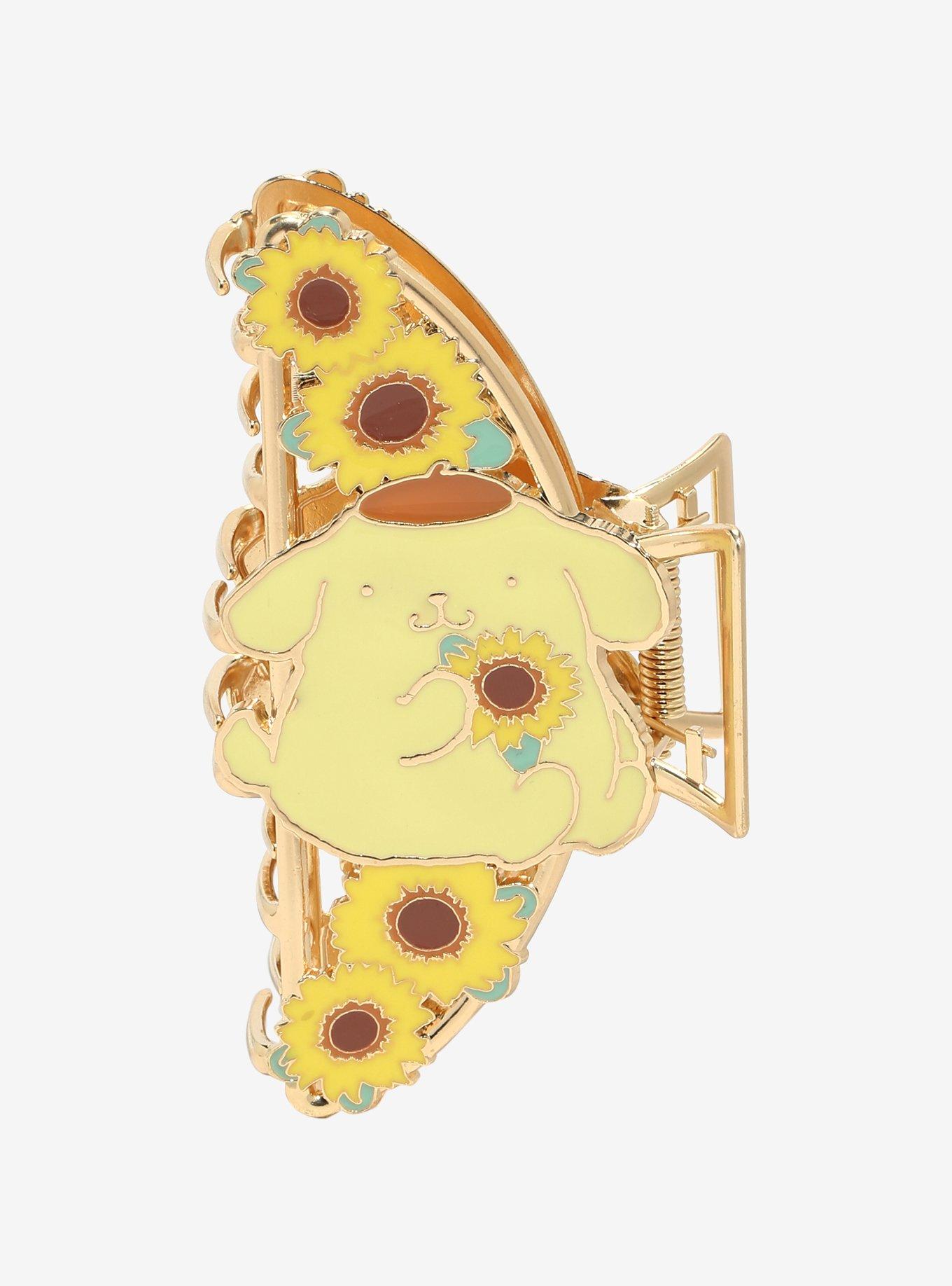 Pompompurin Sunflowers Claw Hair Clip, , hi-res