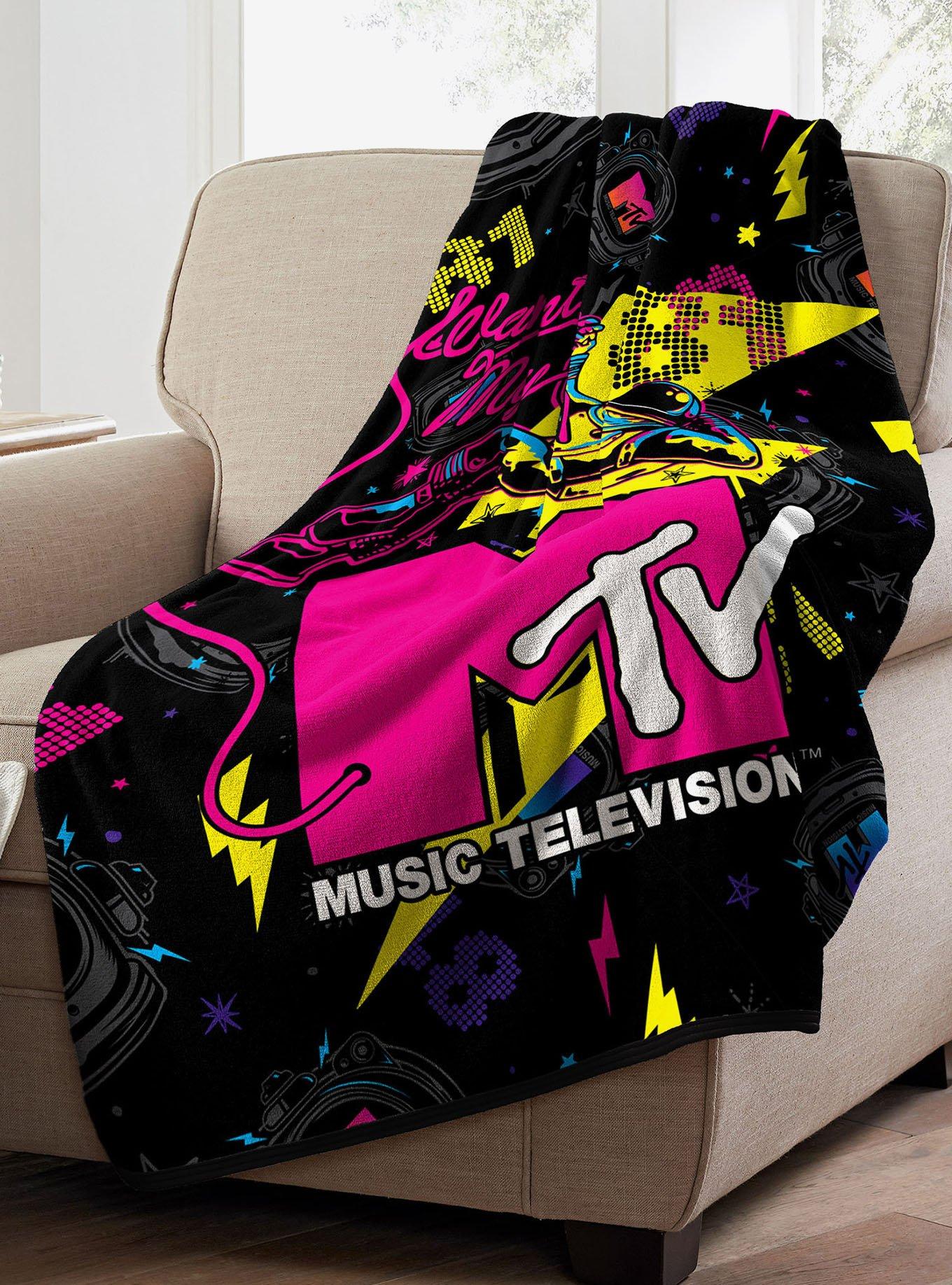 MTV I Want My Micro Raschel Throw, , alternate