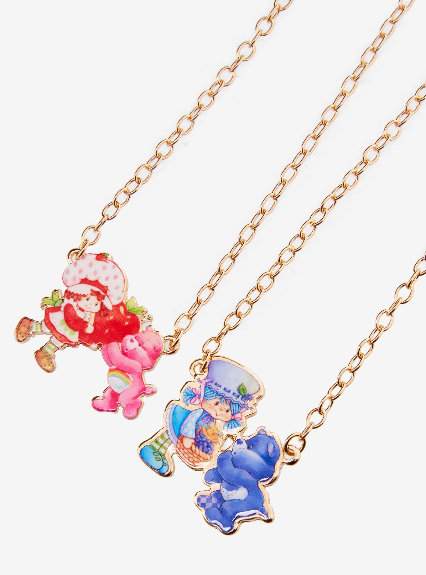 Strawberry Shortcake X Care Bears Duo Best Friend Necklace Set, , alternate