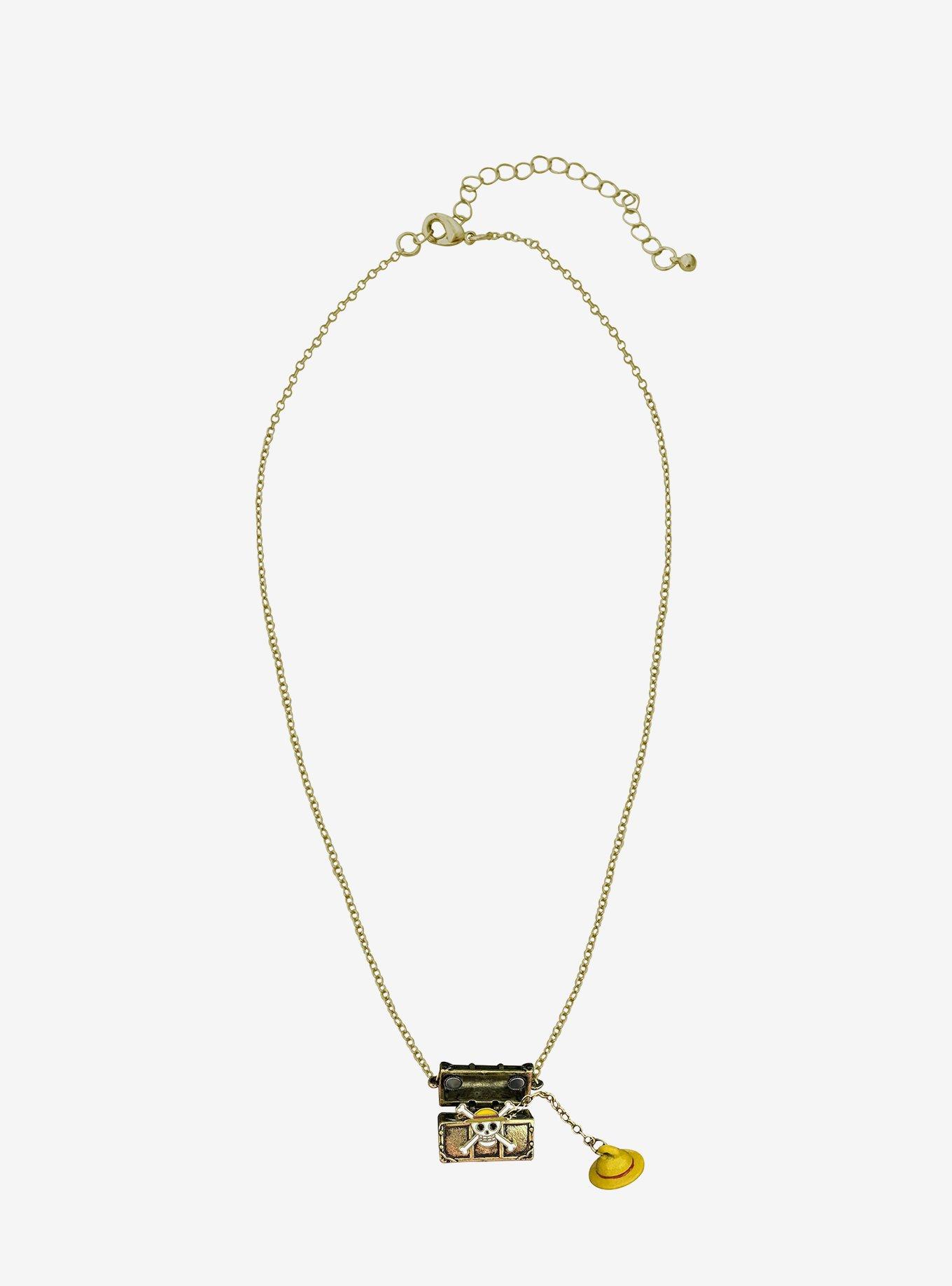 One Piece Treasure Chest Locket Necklace, , alternate