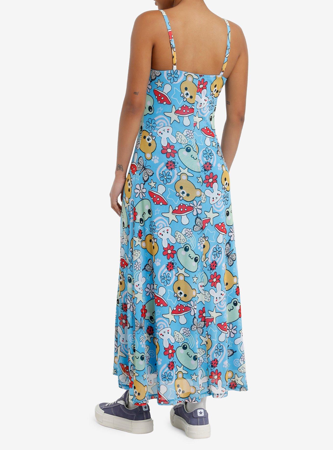 Sweet Society Colorful Critter Mesh Midaxi Dress, MULTI, alternate