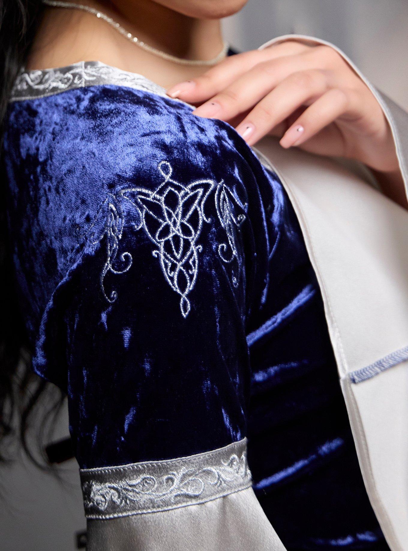 The Lord Of The Rings Arwen Velvet Bell Sleeve Dress, MULTI, alternate