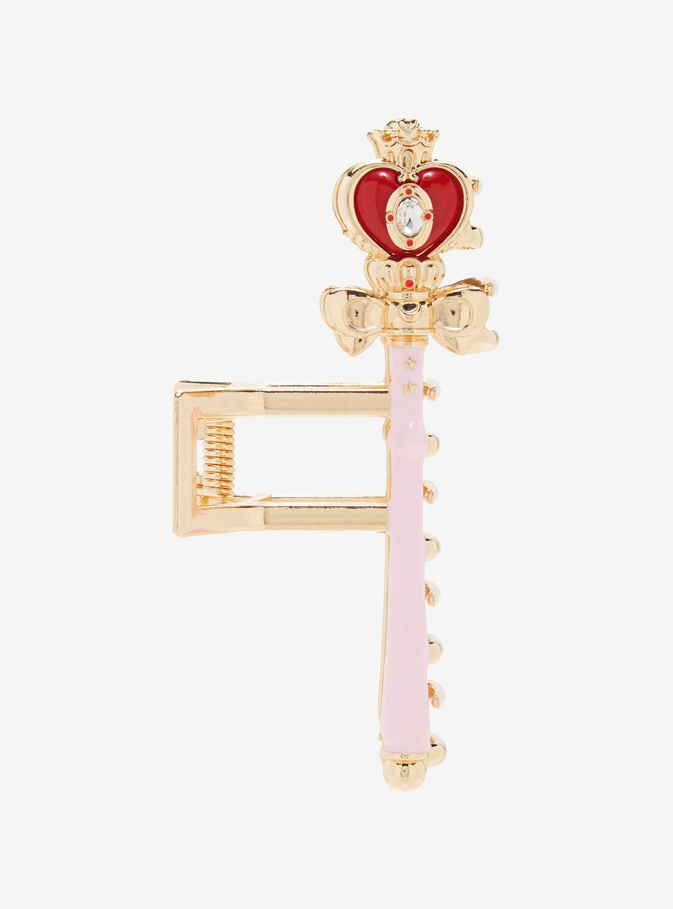 Sailor Moon Spiral Heart Moon Scepter Claw Clip — BoxLunch Exclusive, , hi-res