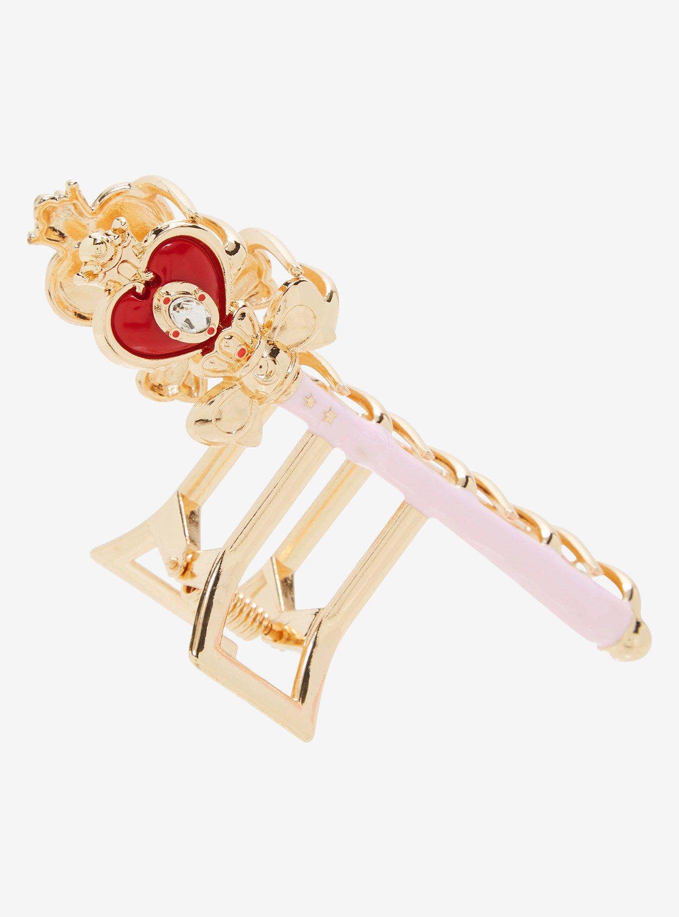 Sailor Moon Spiral Heart Moon Scepter Claw Clip — BoxLunch Exclusive, , alternate