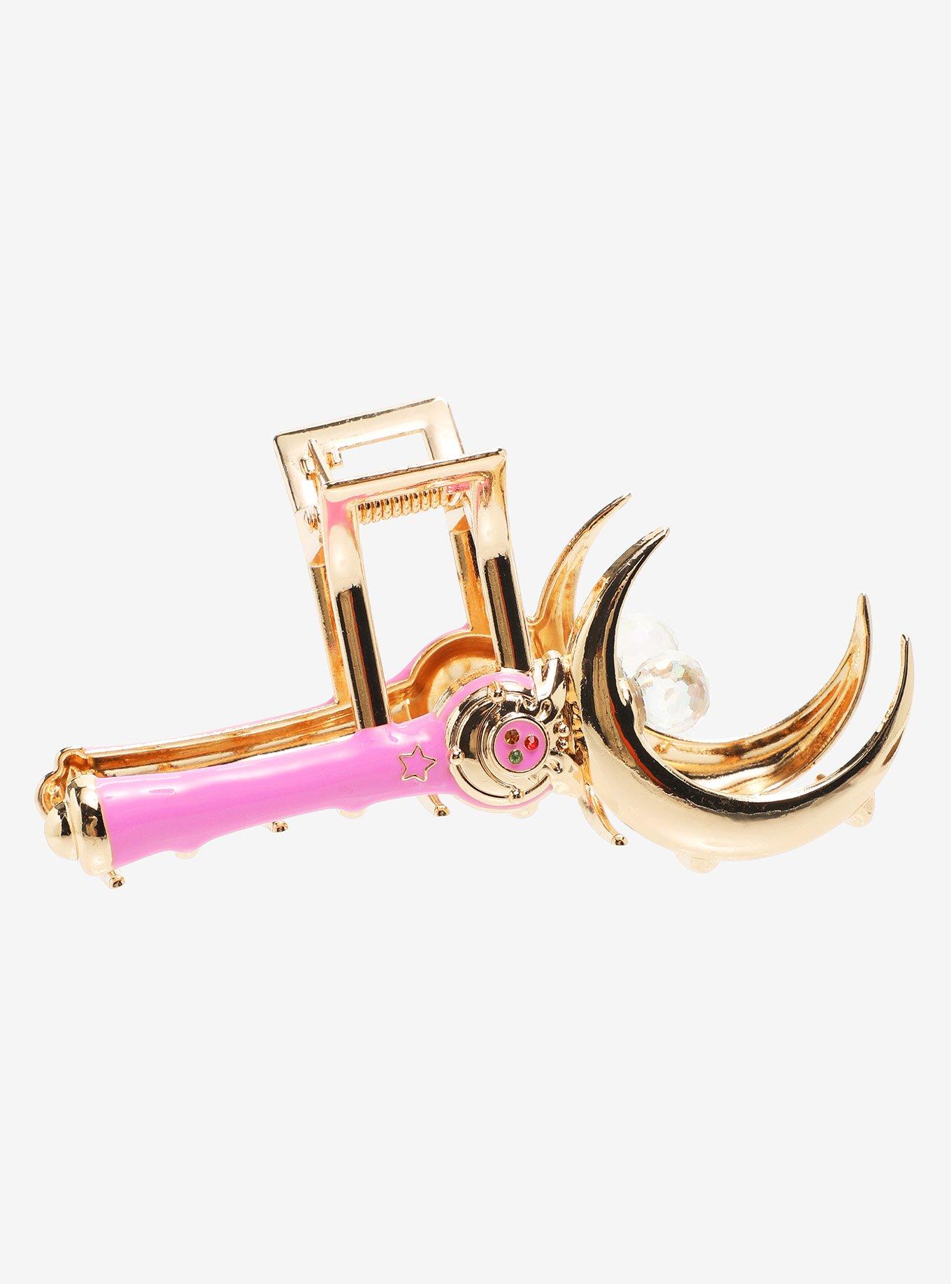 Sailor Moon Crescent Moon Wand Claw Clip — BoxLunch Exclusive, , hi-res