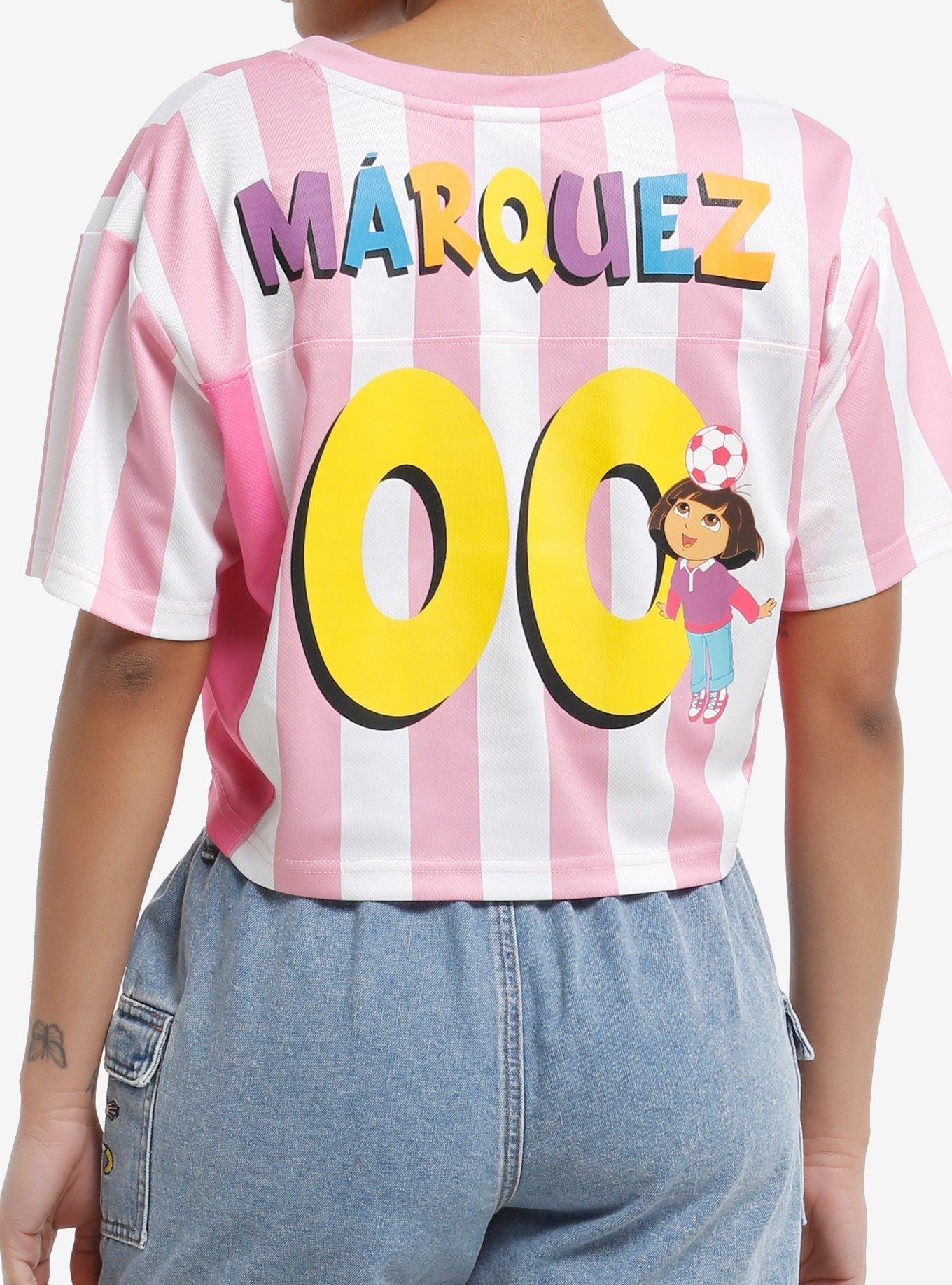 Dora The Explorer Girls Crop Soccer Jersey, , hi-res