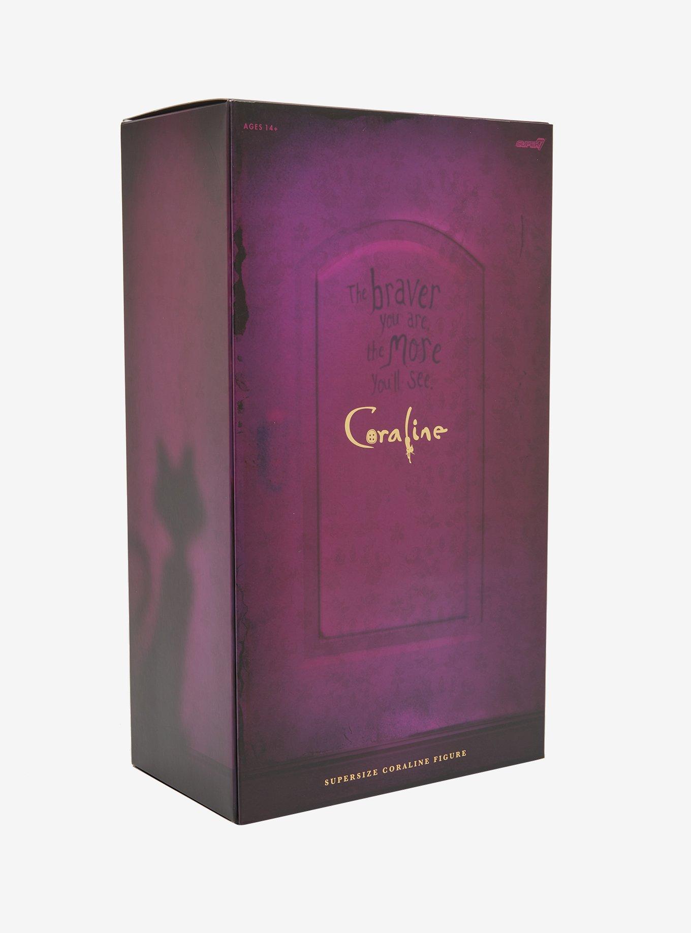 Super7 Coraline SuperSize Button Eyes Coraline Glow-in-the-Dark Figure, , alternate