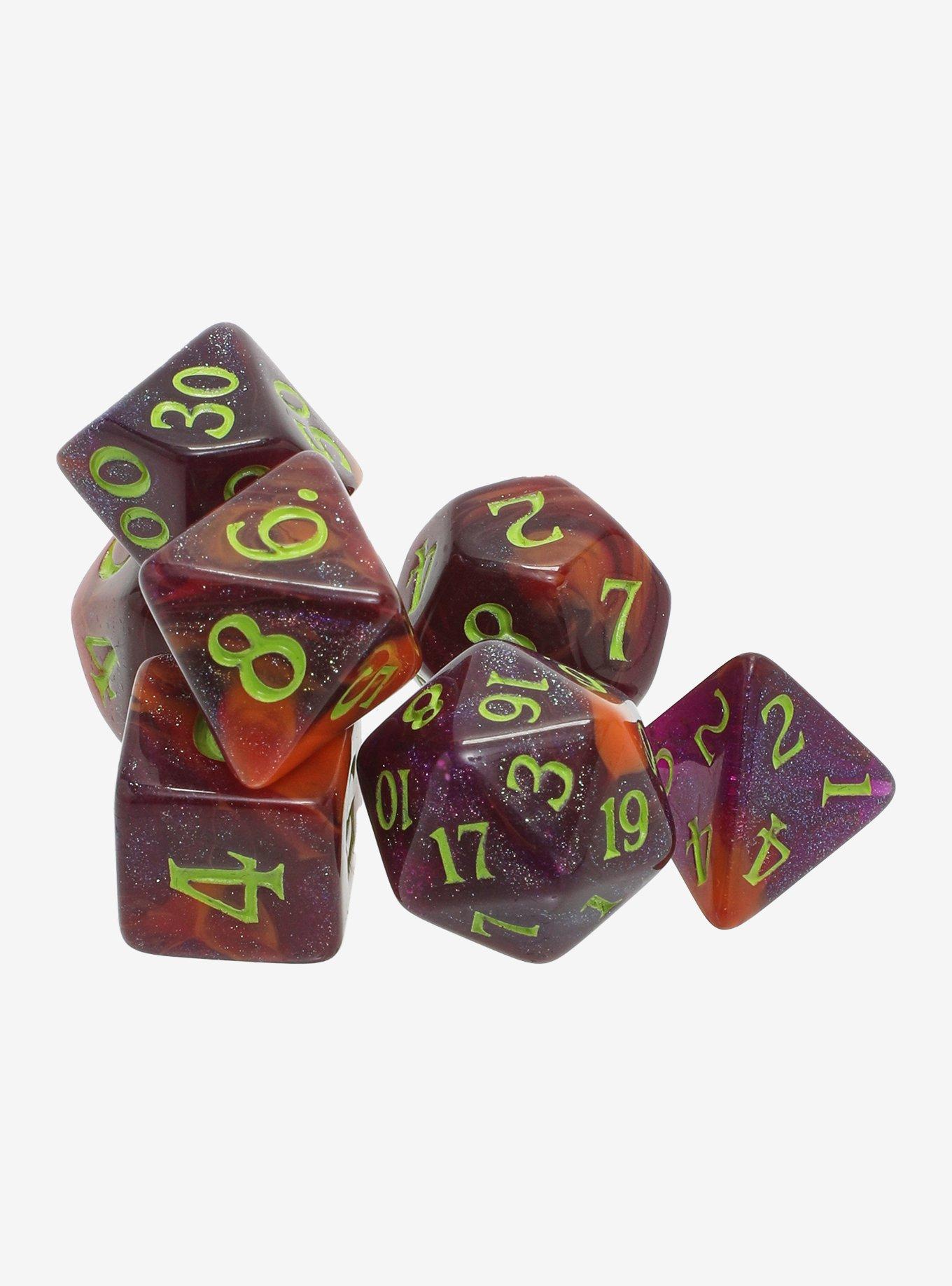 Baron Smelly Bones Pumpkin King Scented Polyhedral Dice Set, , hi-res