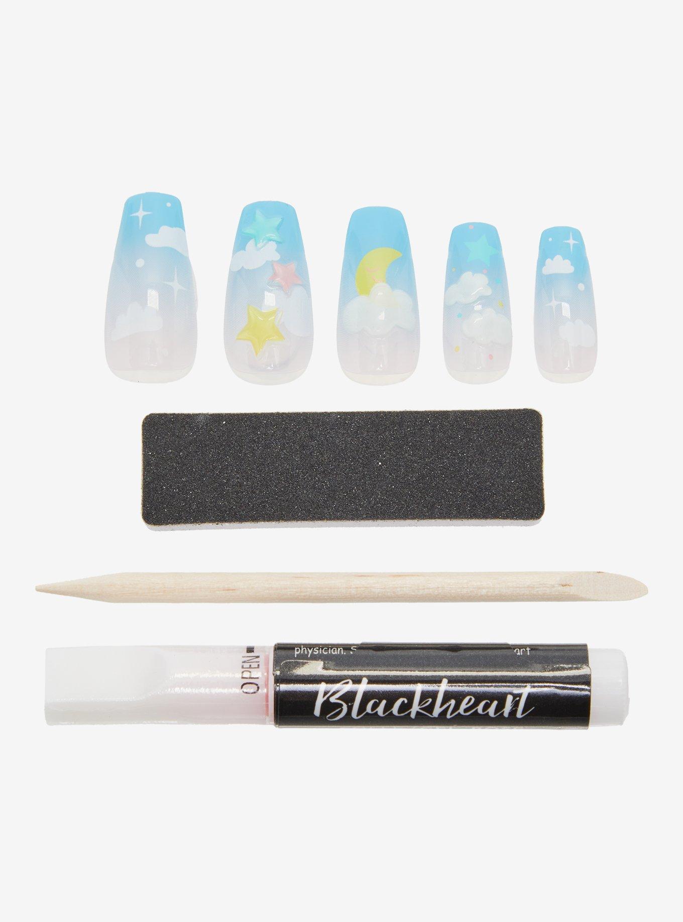 Blackheart Dreamy Clouds Press-On Nails, , hi-res