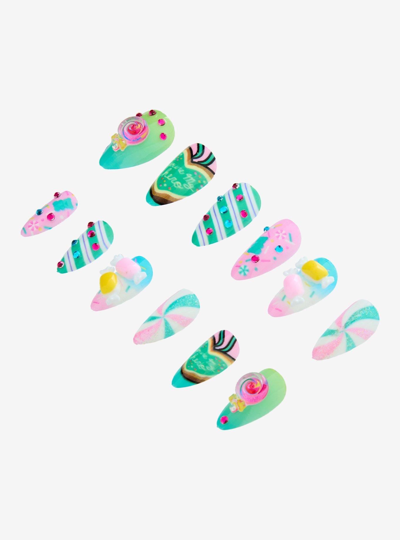 Disney Wreck-It Ralph Vanellope Pres-On Nail Set, , alternate
