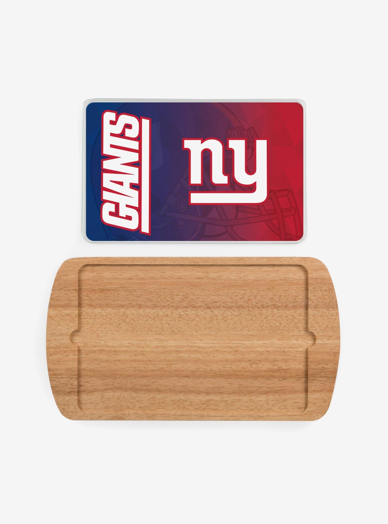 NFL New York Giants Football Field Glass Top Cutting Board, , alternate