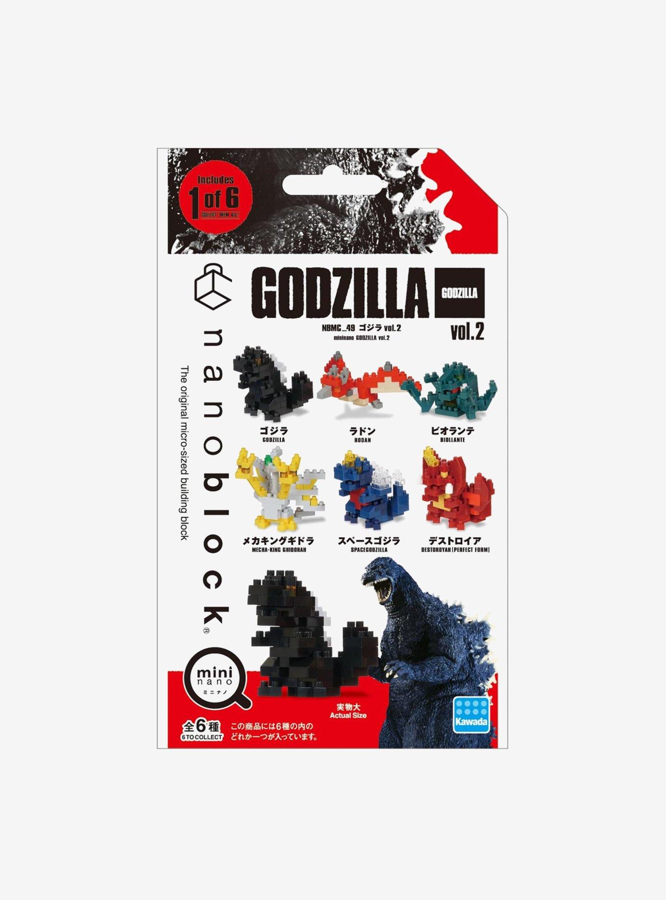 Kawada Godzilla Nanoblock Mininano Series Vol. 2 Blind Box Building Kit, , hi-res