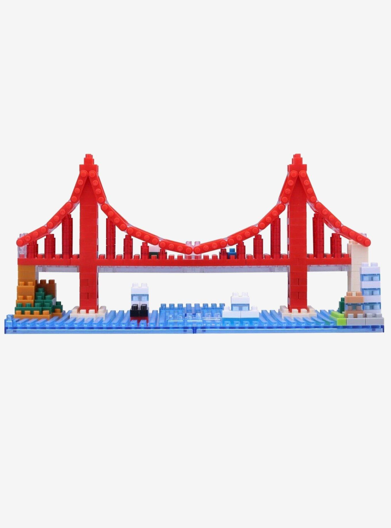 Kawada World Famous Buildings Nanoblock Sights To See Series Golden Gate Bridge Build Kit, , hi-res