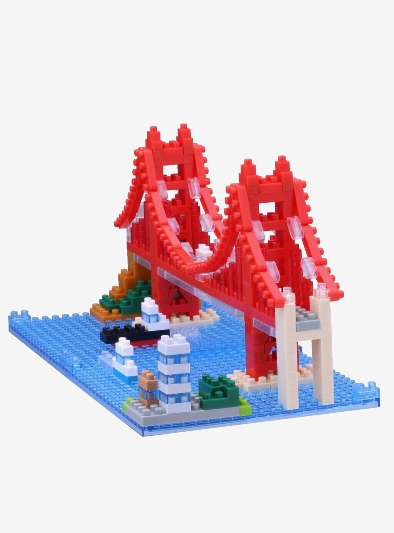 Kawada World Famous Buildings Nanoblock Sights To See Series Golden Gate Bridge Build Kit, , alternate