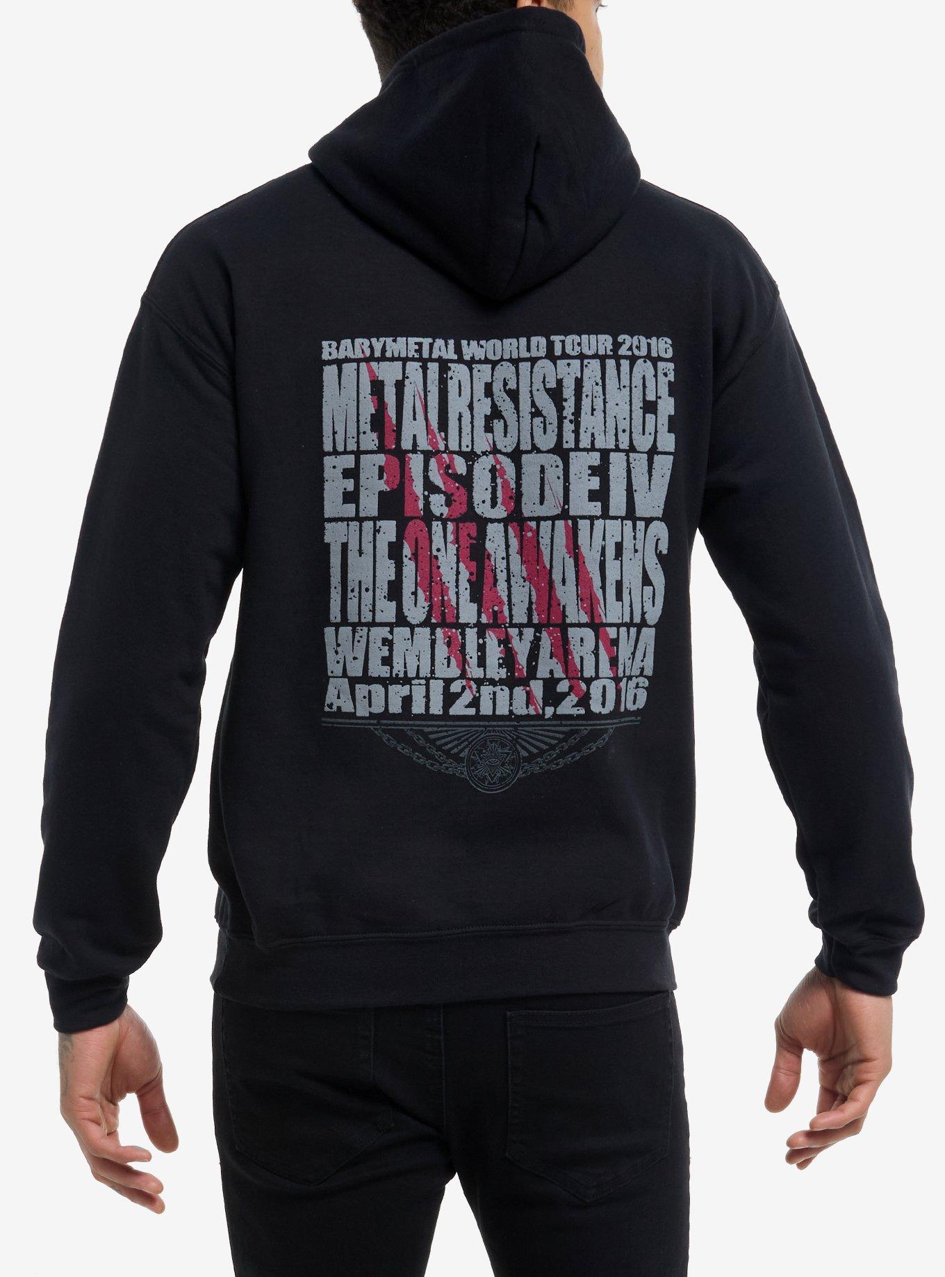 BABYMETAL Metal Resistance Tour Hoodie, BLACK, alternate