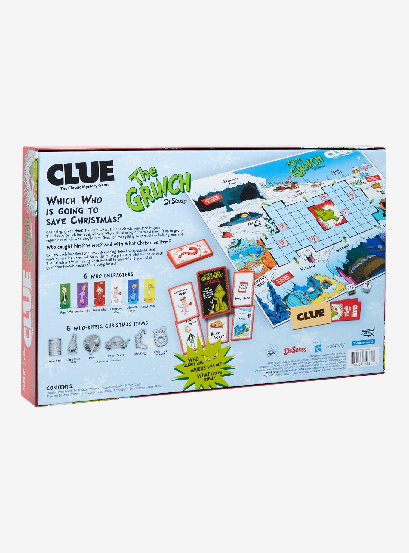 Clue: Dr. Seuss How The Grinch Stole Christmas Board Game, , hi-res