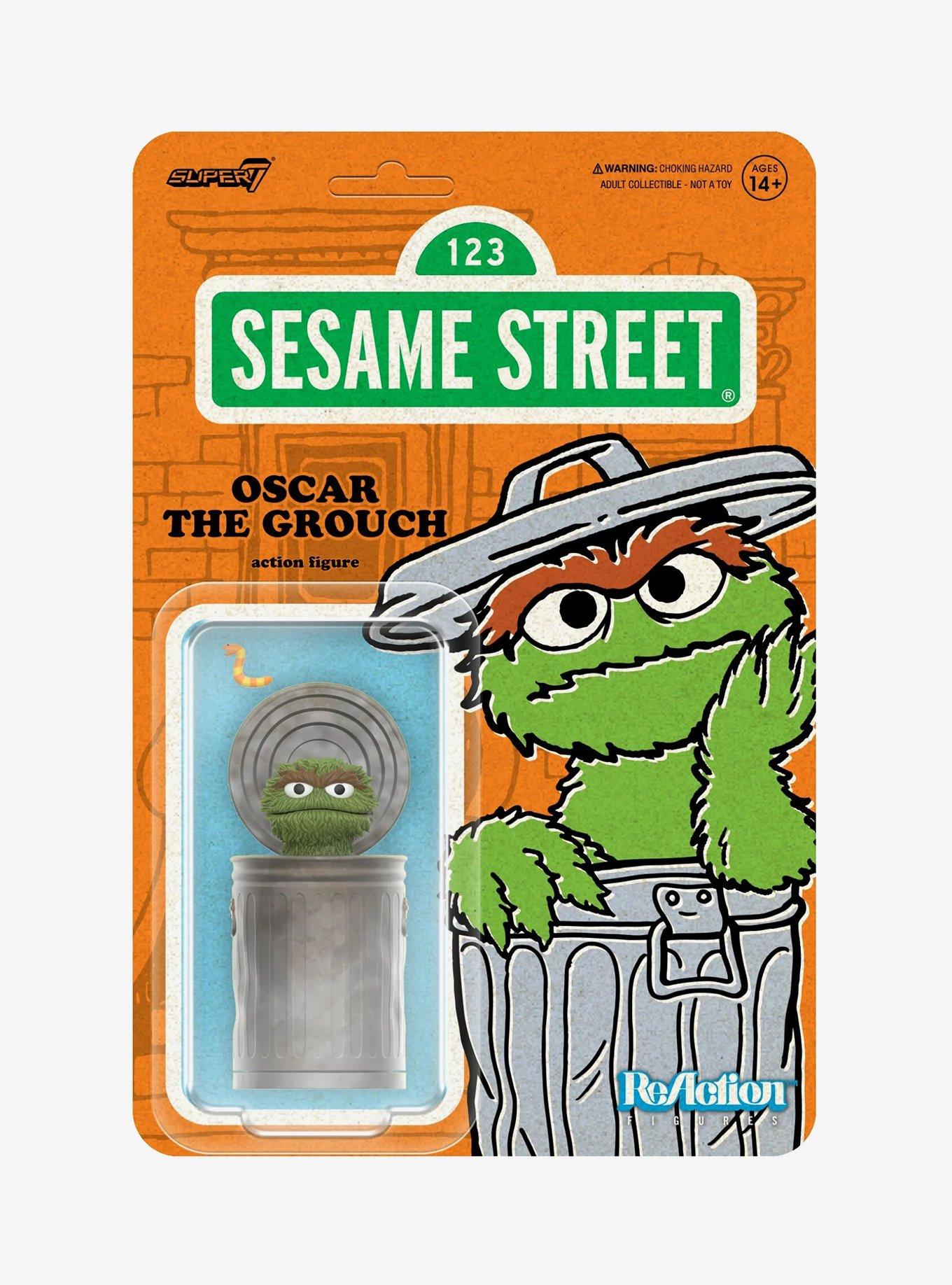 Super7 Sesame Street ReAction Oscar the Grouch Figure, , hi-res