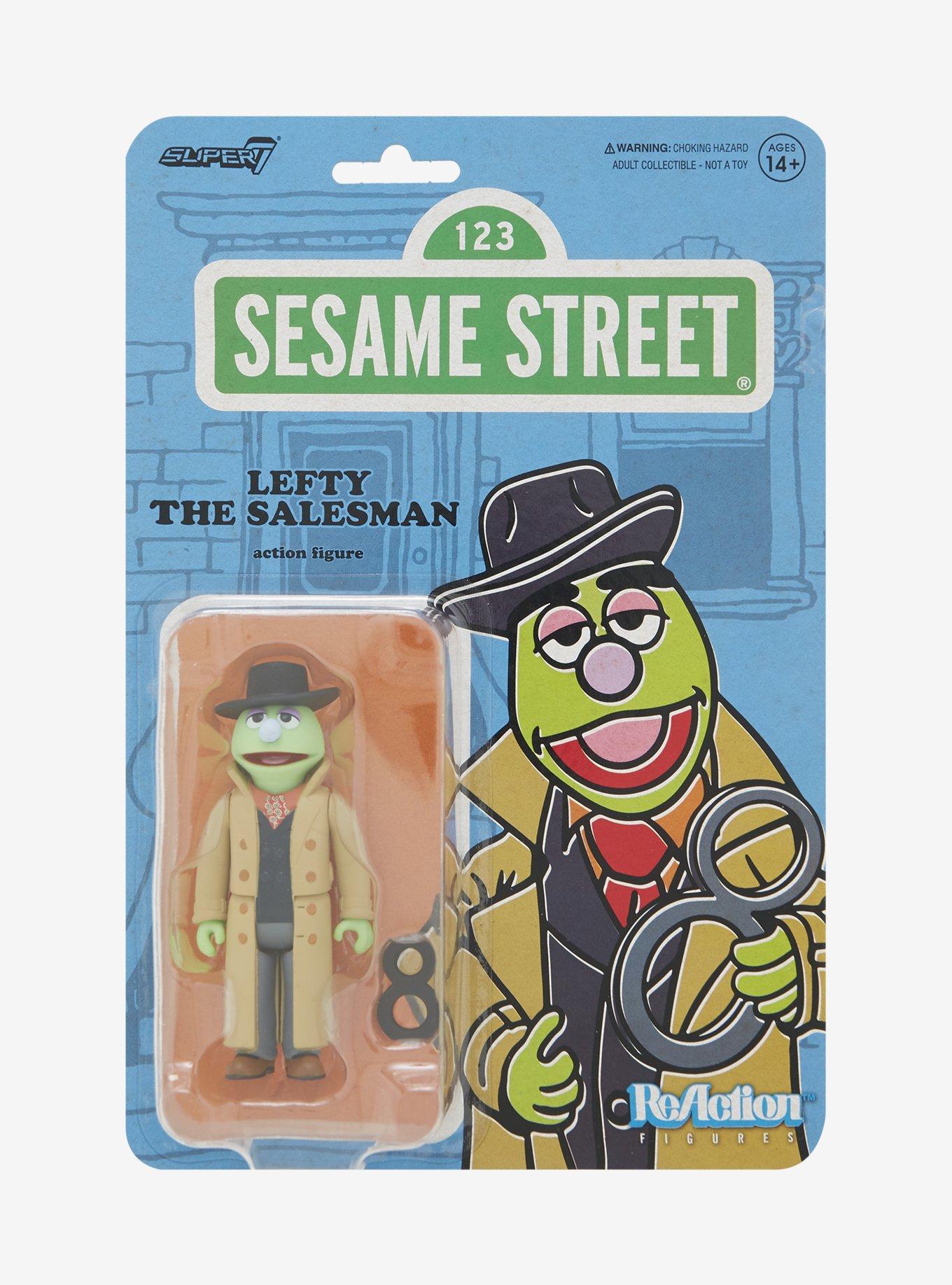 Super7 Sesame Street ReAction Lefty the Salesman Figure, , alternate