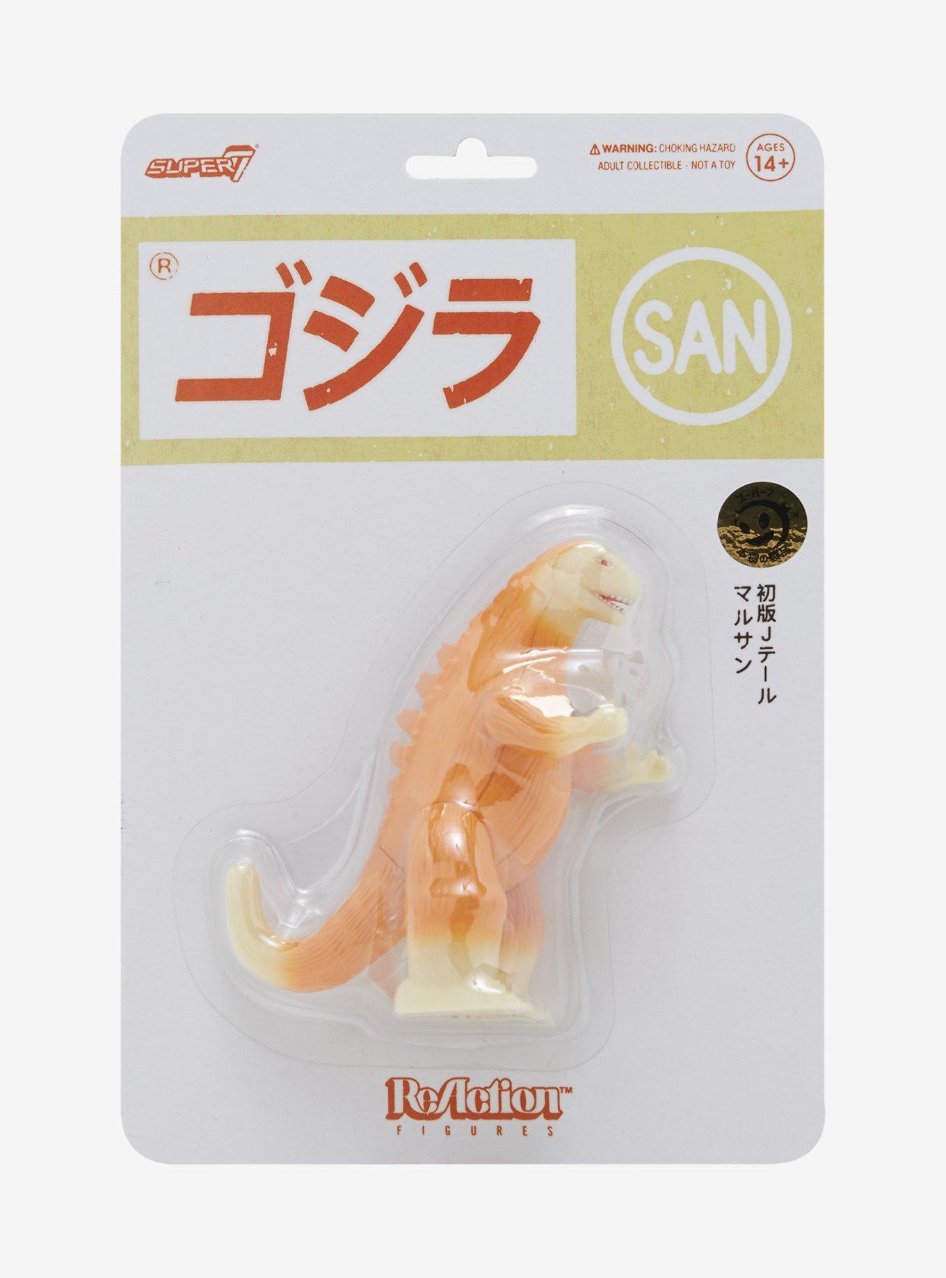 Super7 Marusan Godzilla ReAction Godzilla (J-Tail Orange) Glow-in-the-Dark Figure, , alternate