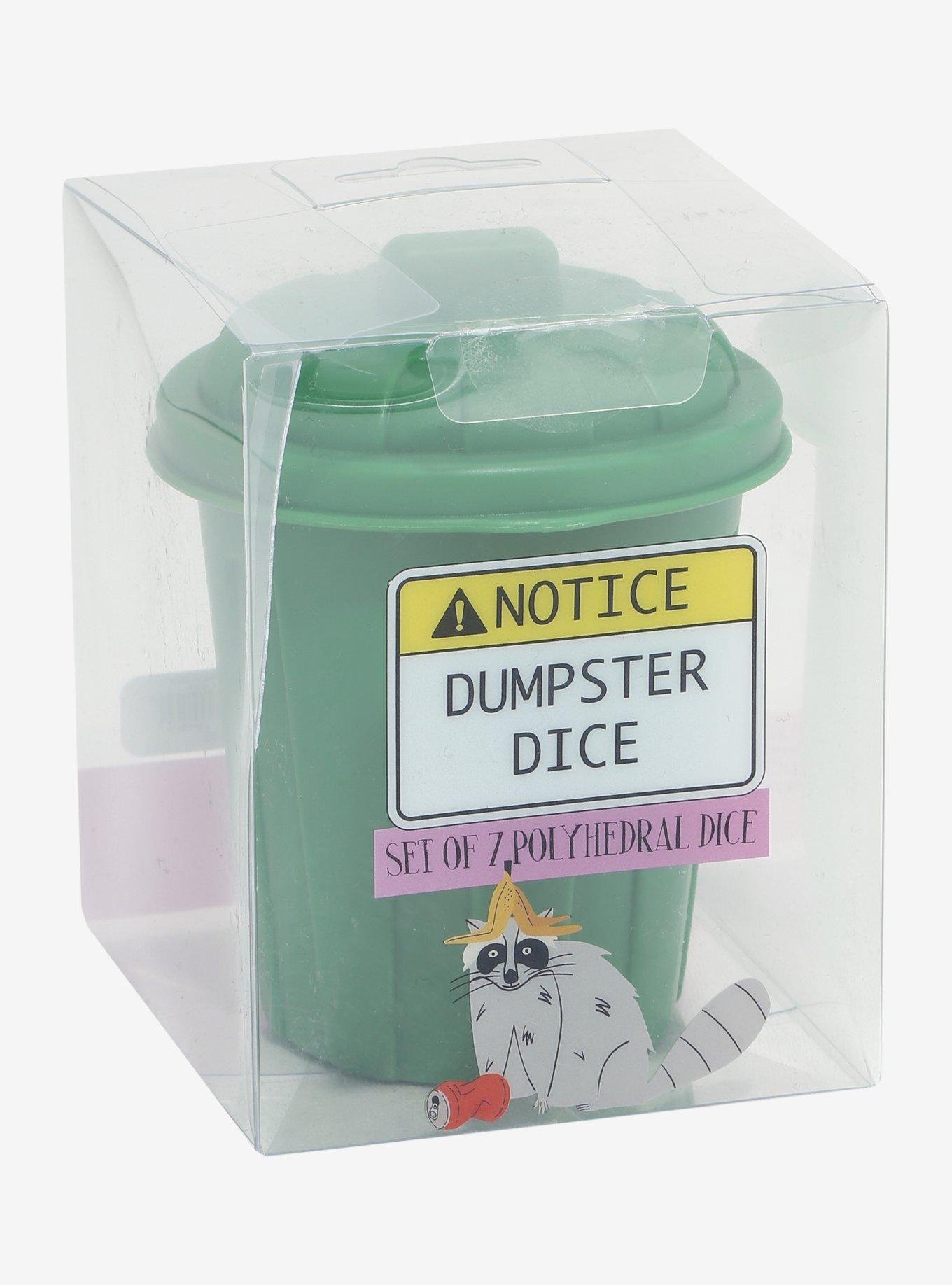 Raccoon Dumpster Polyhedral Dice Set, , alternate