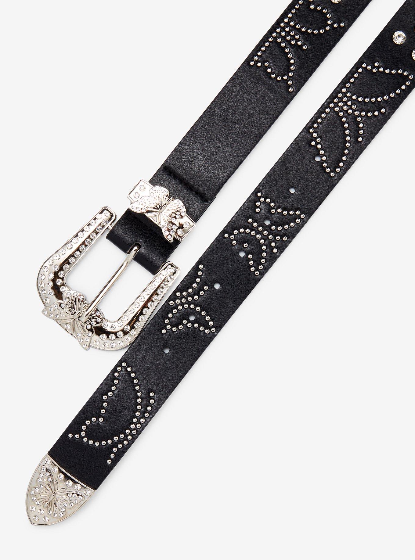 Black Butterfly Bling Belt, , hi-res