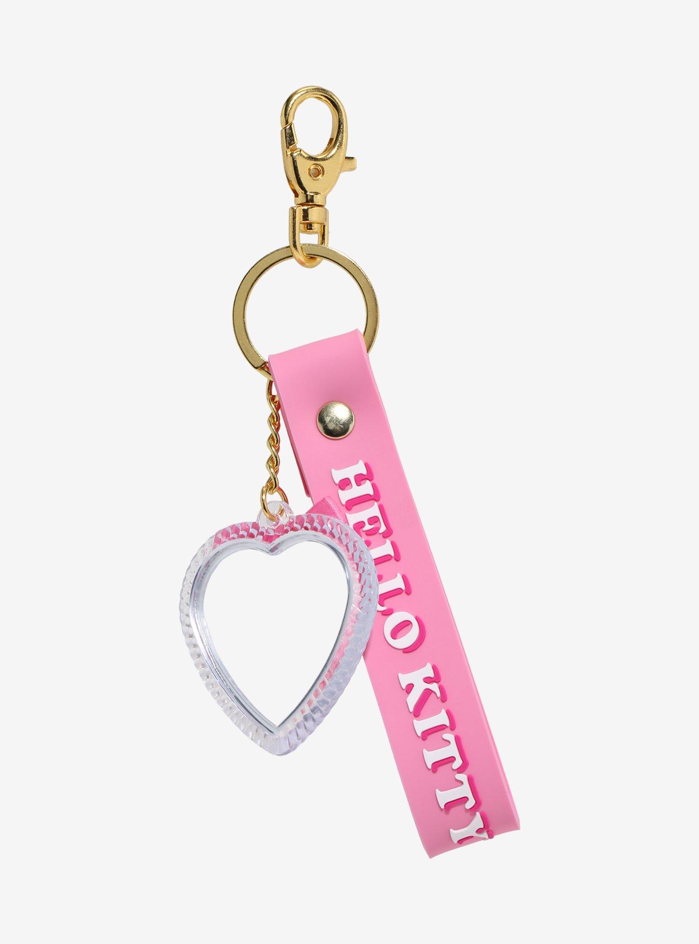 Hello Kitty Heart Mirror Key Chain, , hi-res