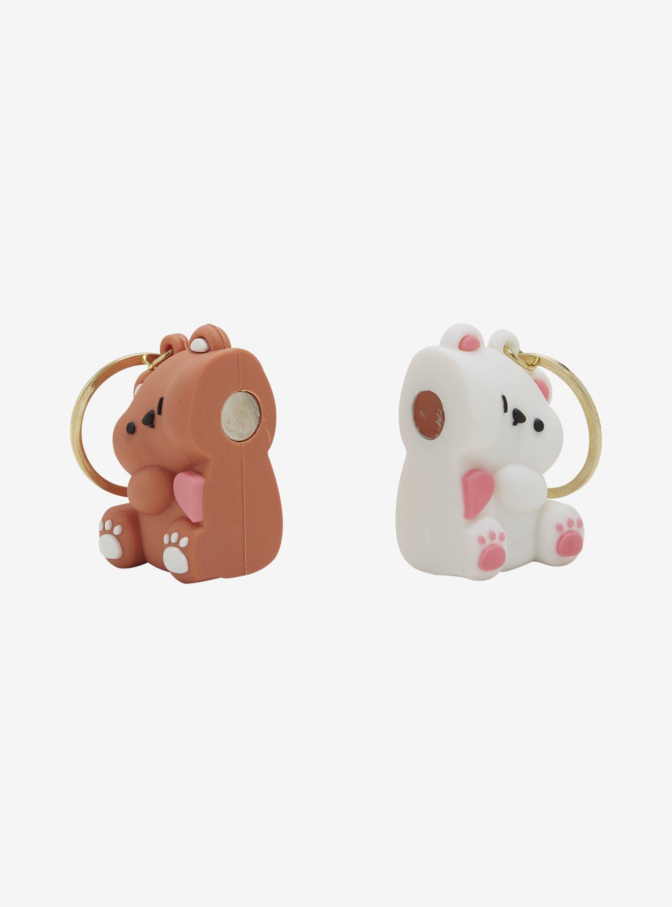 Teddy Bear Magnetic Best Friend Key Chain Set, , alternate